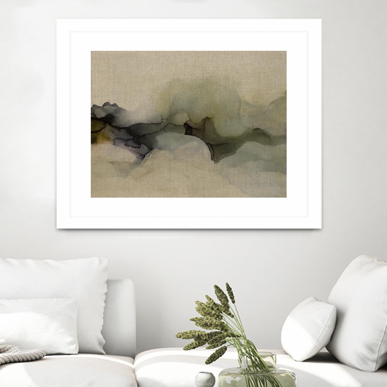 When It Rains It Pours by Kippi Leonard on GIANT ART - browns fluid abstracts