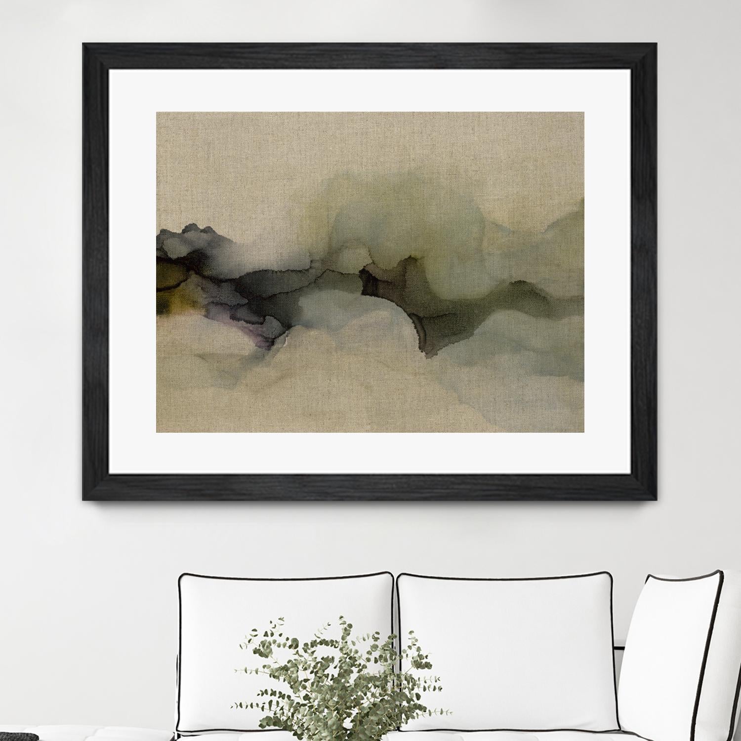 When It Rains It Pours by Kippi Leonard on GIANT ART - browns fluid abstracts