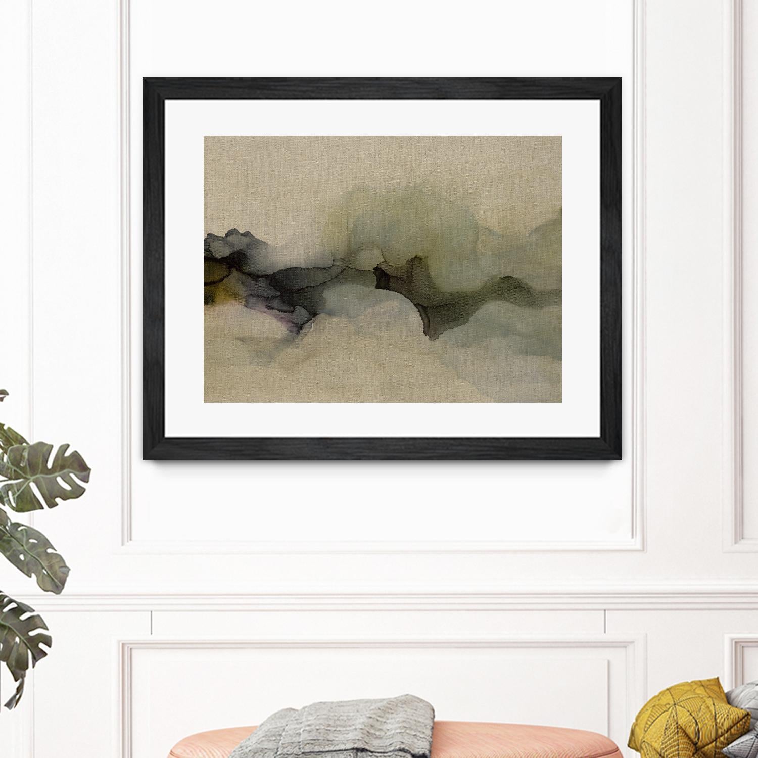 When It Rains It Pours by Kippi Leonard on GIANT ART - browns fluid abstracts