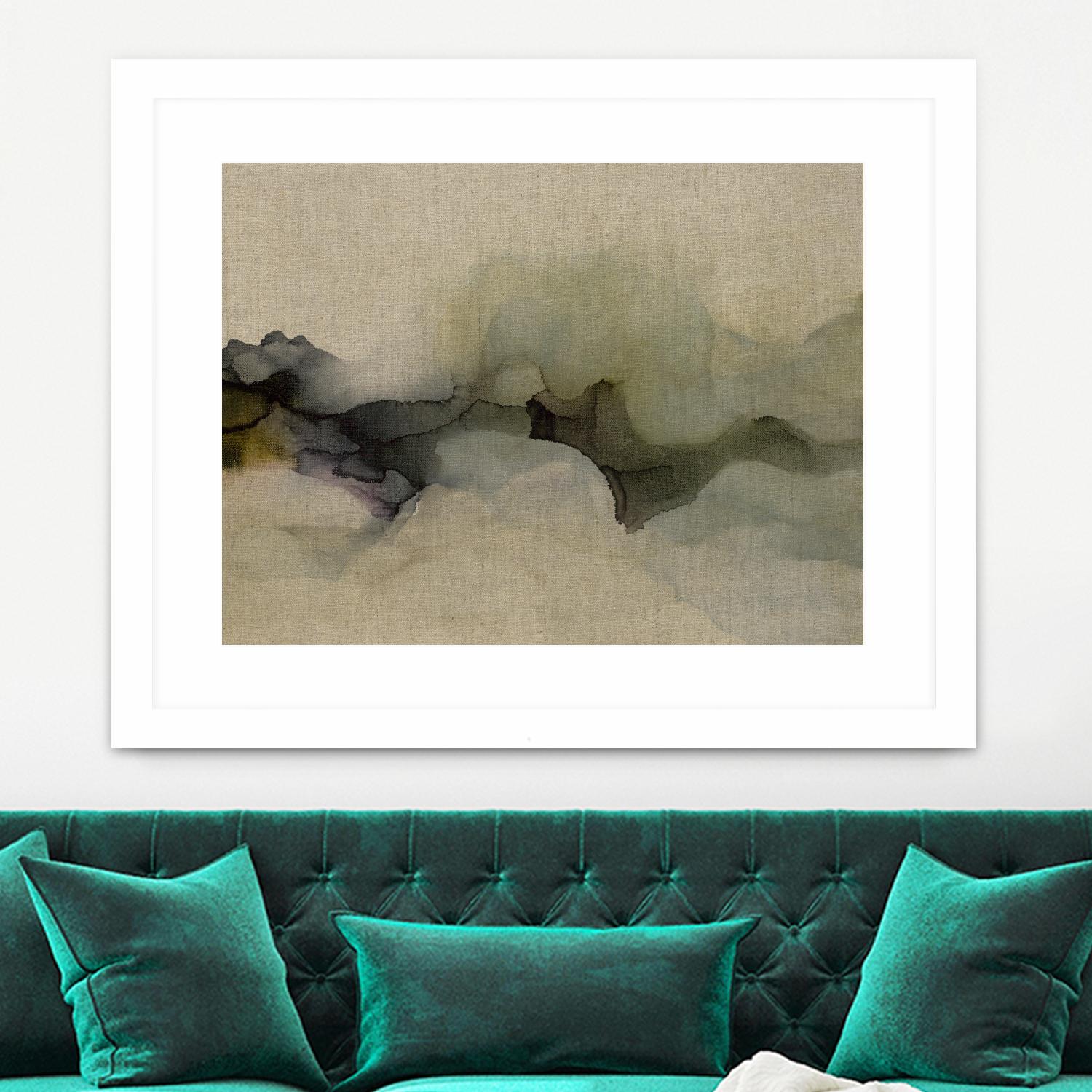 When It Rains It Pours by Kippi Leonard on GIANT ART - browns fluid abstracts