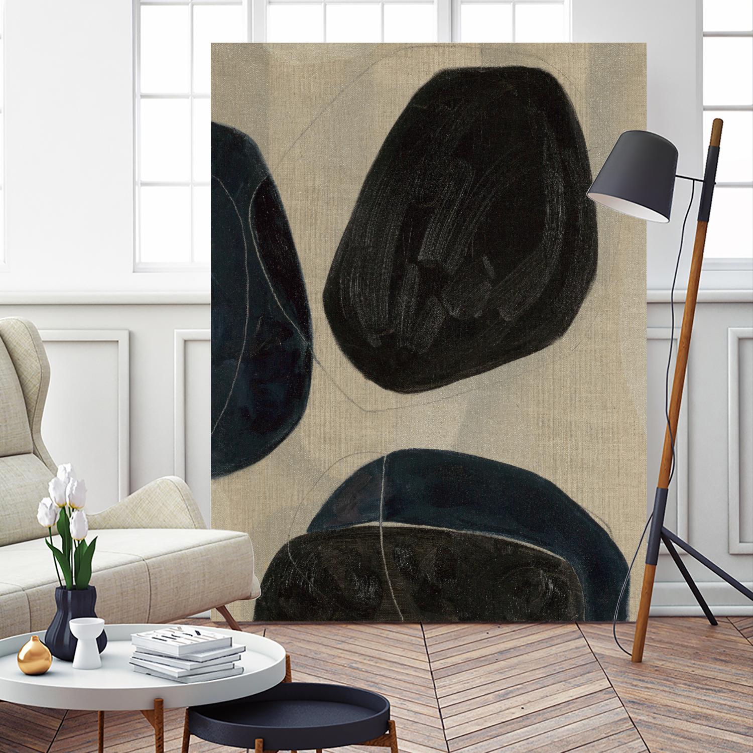 Gravity II by Kippi Leonard on GIANT ART - blacks organic shapes