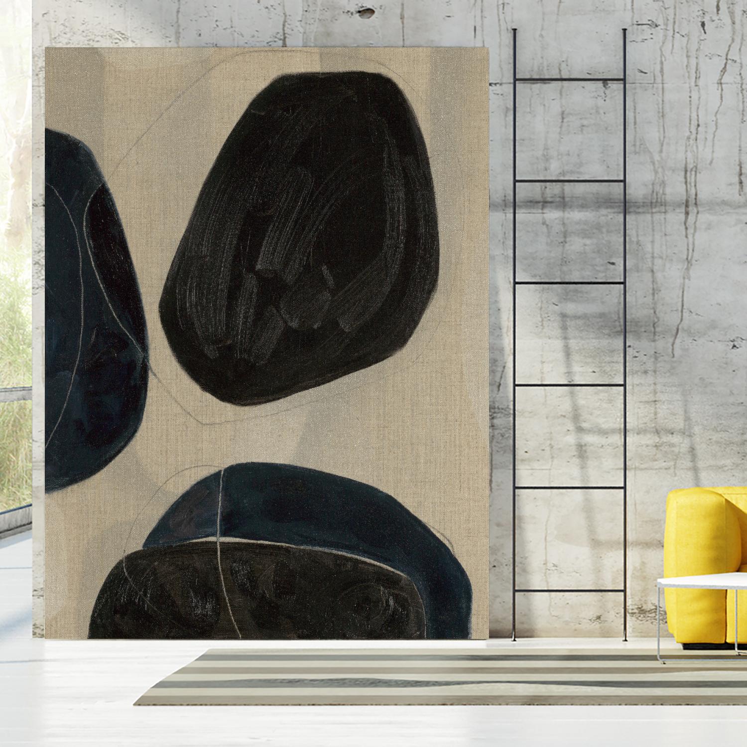 Gravity II by Kippi Leonard on GIANT ART - blacks organic shapes