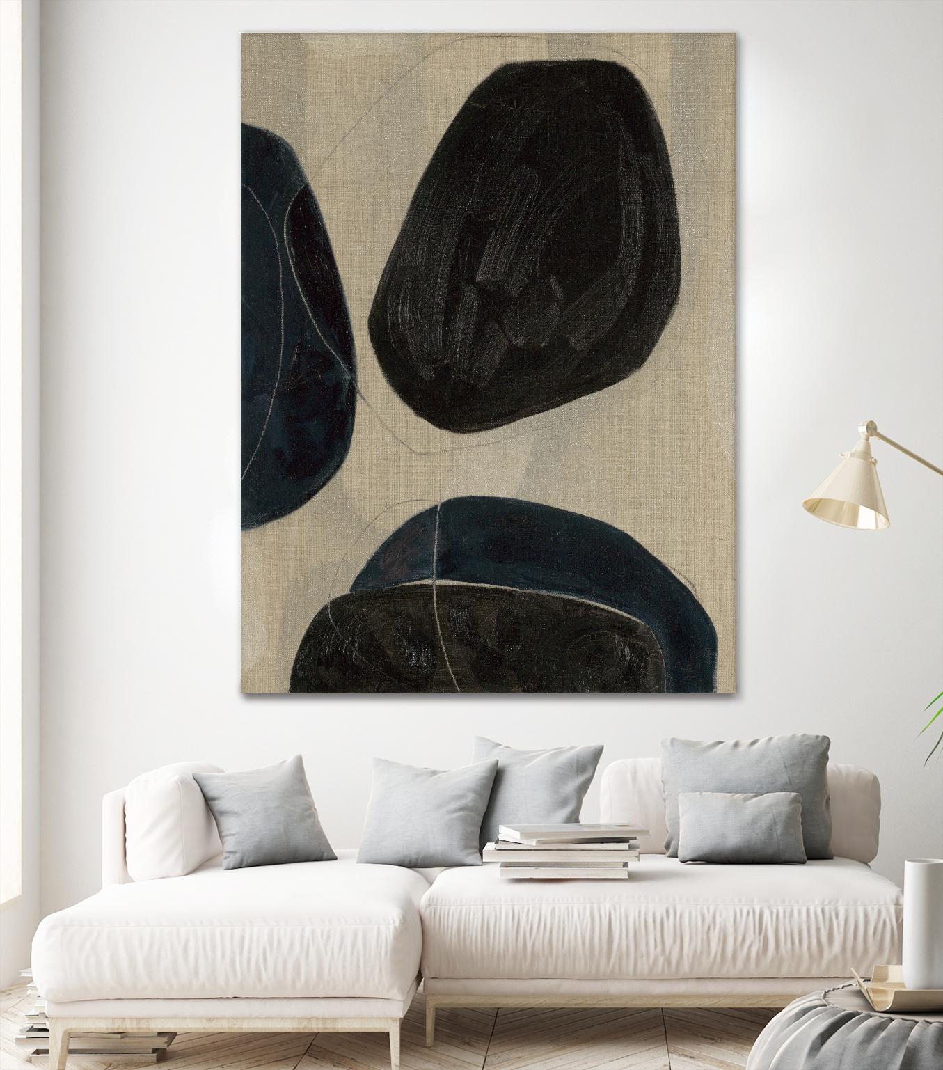 Gravity II by Kippi Leonard on GIANT ART - blacks organic shapes