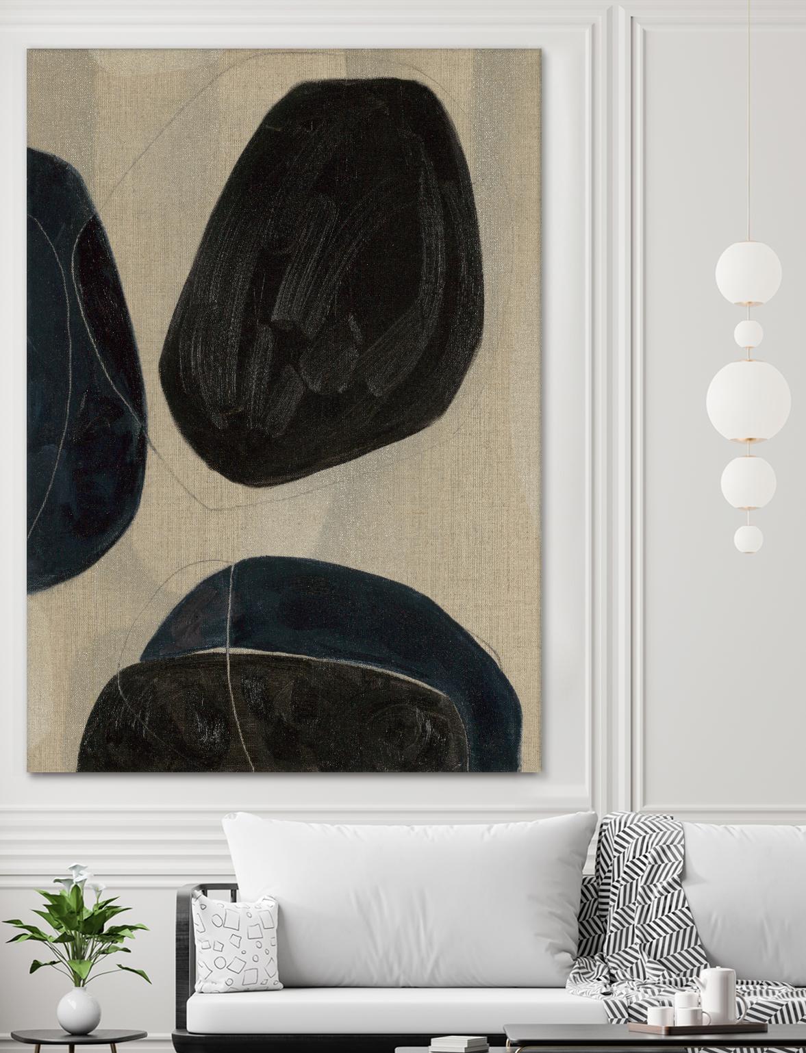 Gravity II by Kippi Leonard on GIANT ART - blacks organic shapes