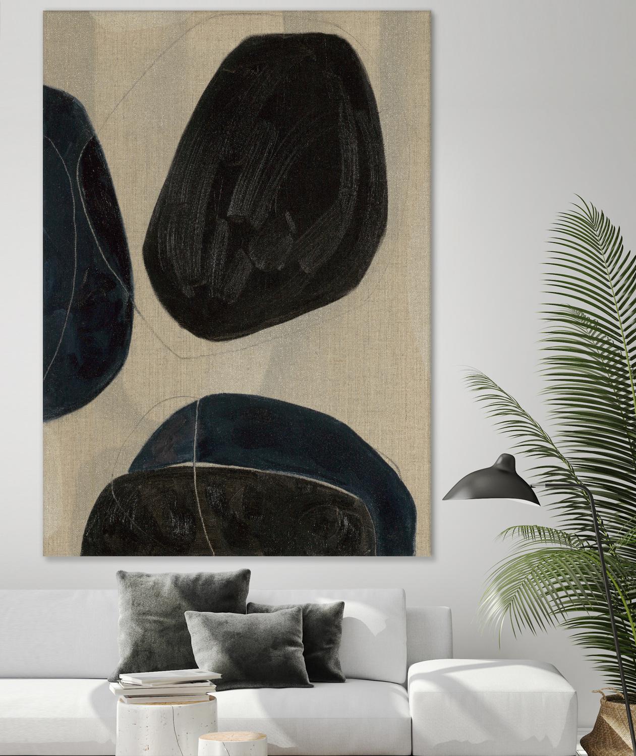 Gravity II by Kippi Leonard on GIANT ART - blacks organic shapes