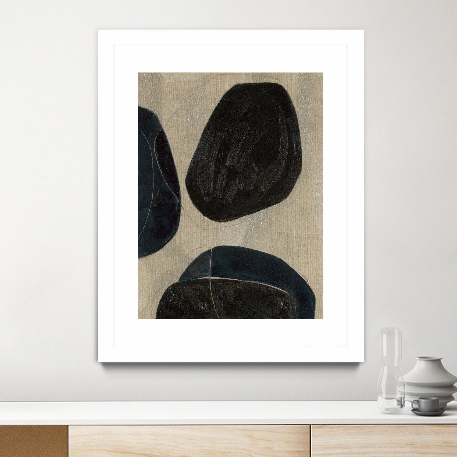 Gravity II by Kippi Leonard on GIANT ART - blacks organic shapes