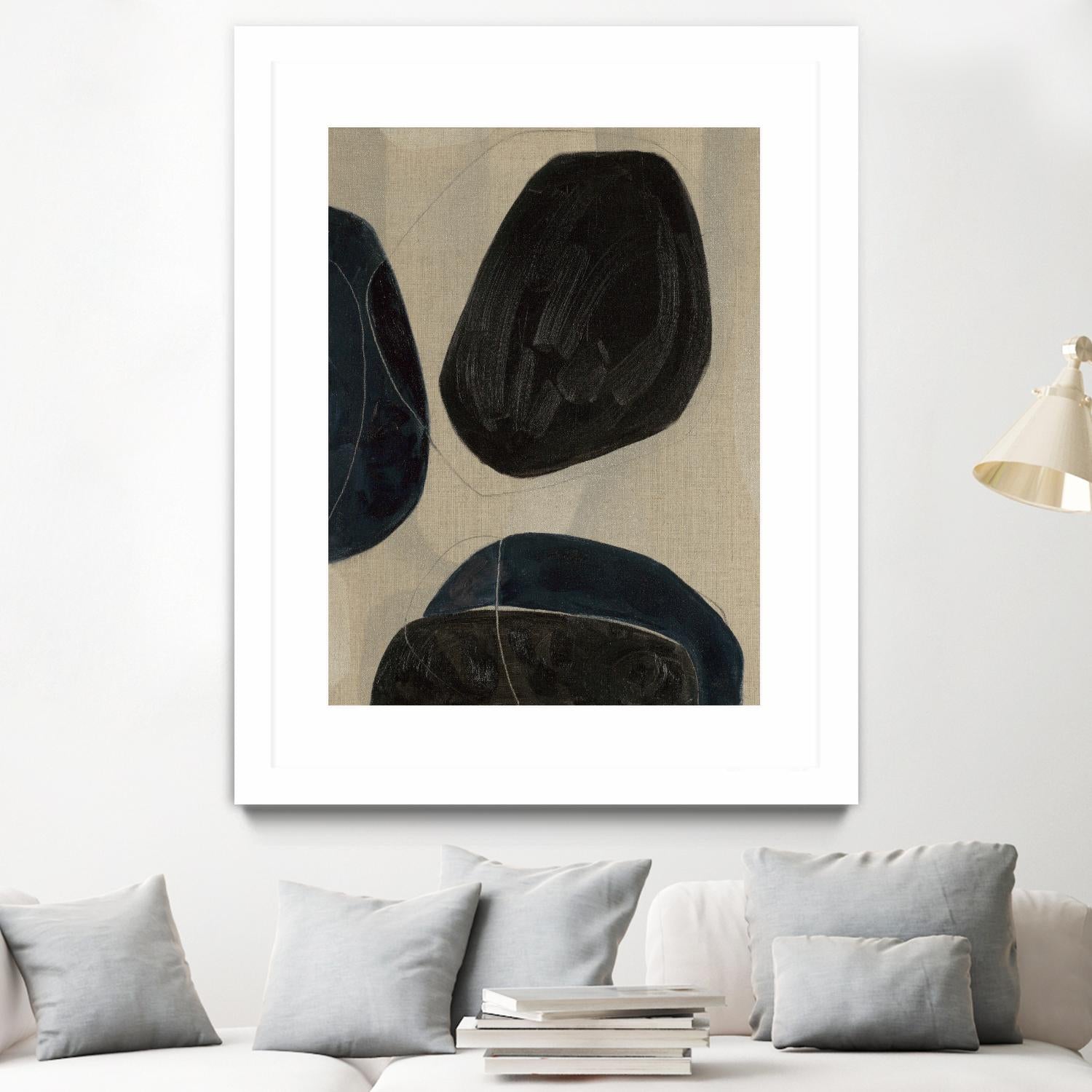 Gravity II by Kippi Leonard on GIANT ART - blacks organic shapes