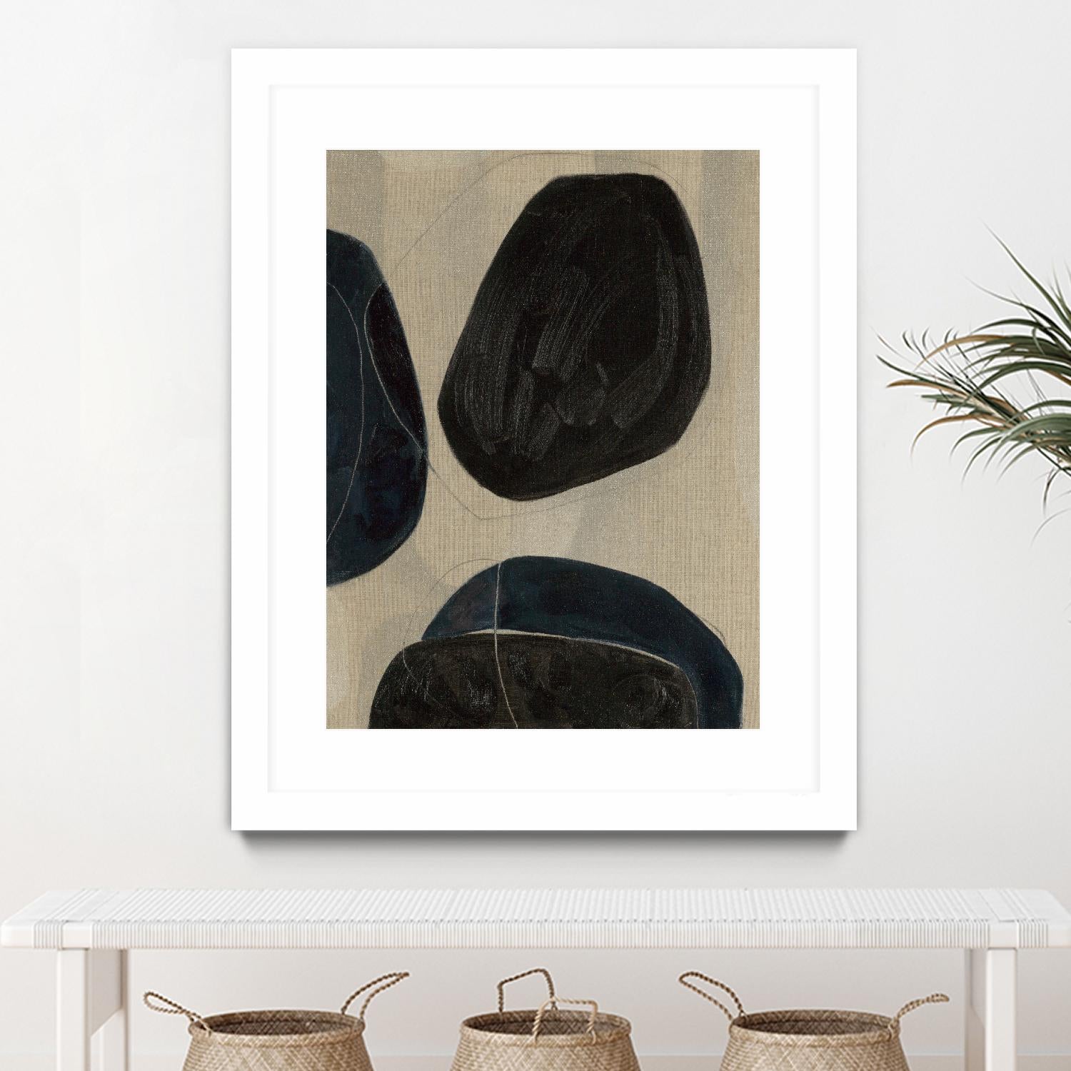 Gravity II by Kippi Leonard on GIANT ART - blacks organic shapes