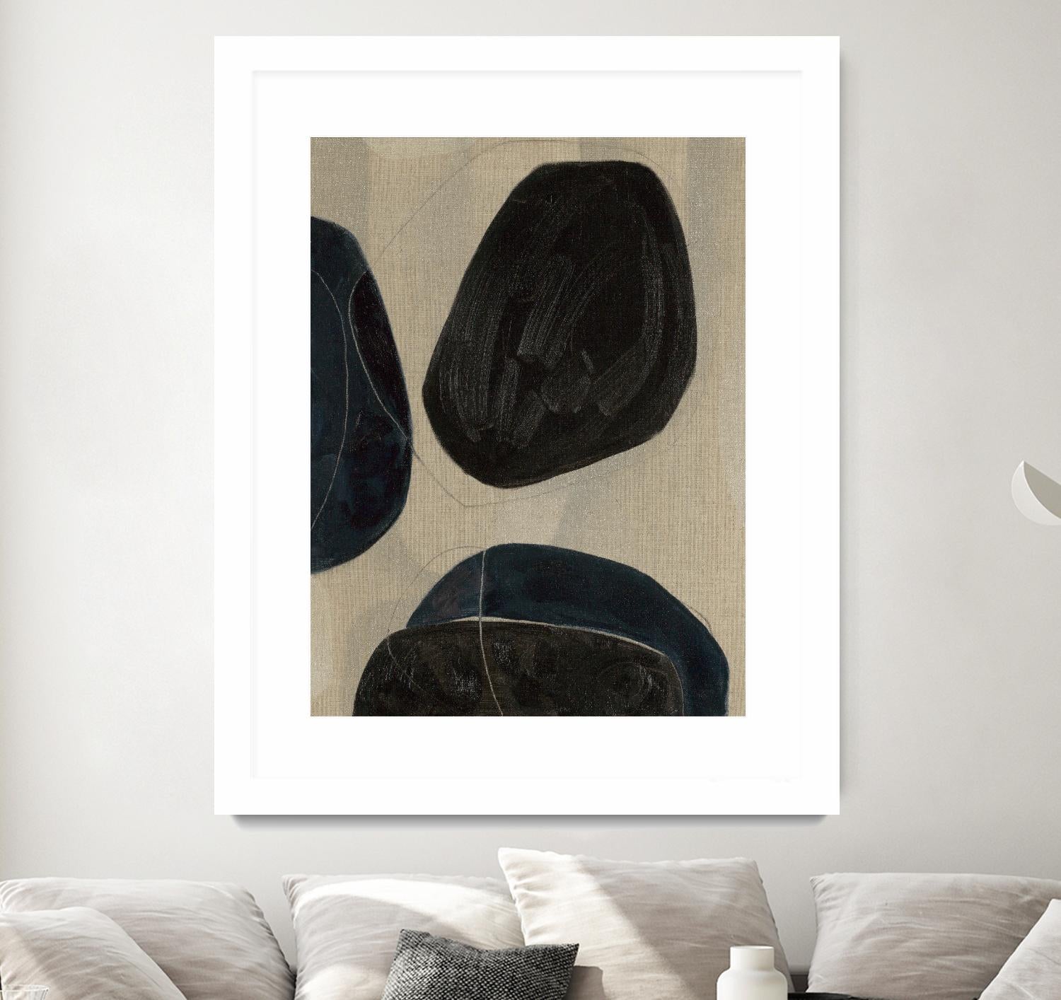 Gravity II by Kippi Leonard on GIANT ART - blacks organic shapes