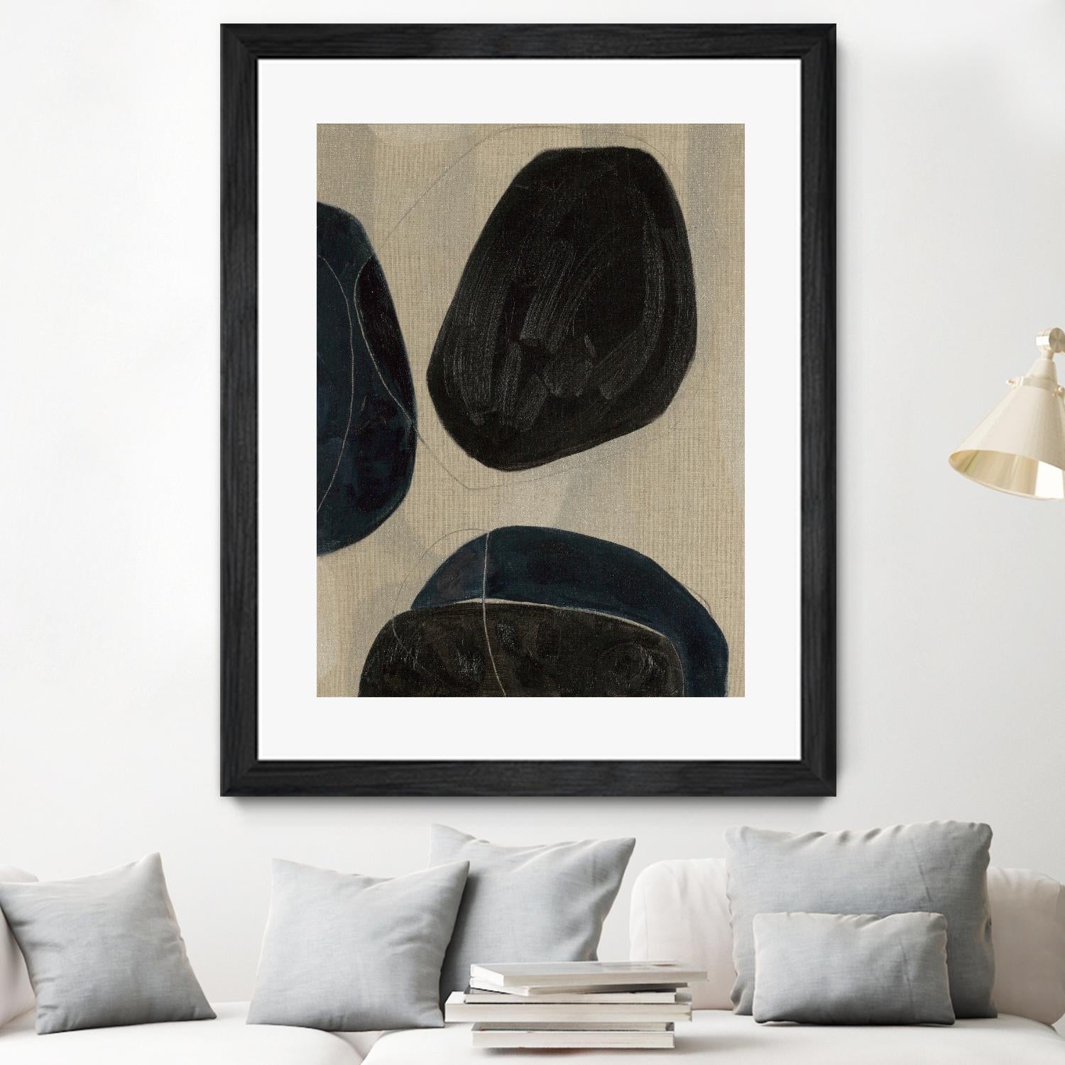 Gravity II by Kippi Leonard on GIANT ART - blacks organic shapes