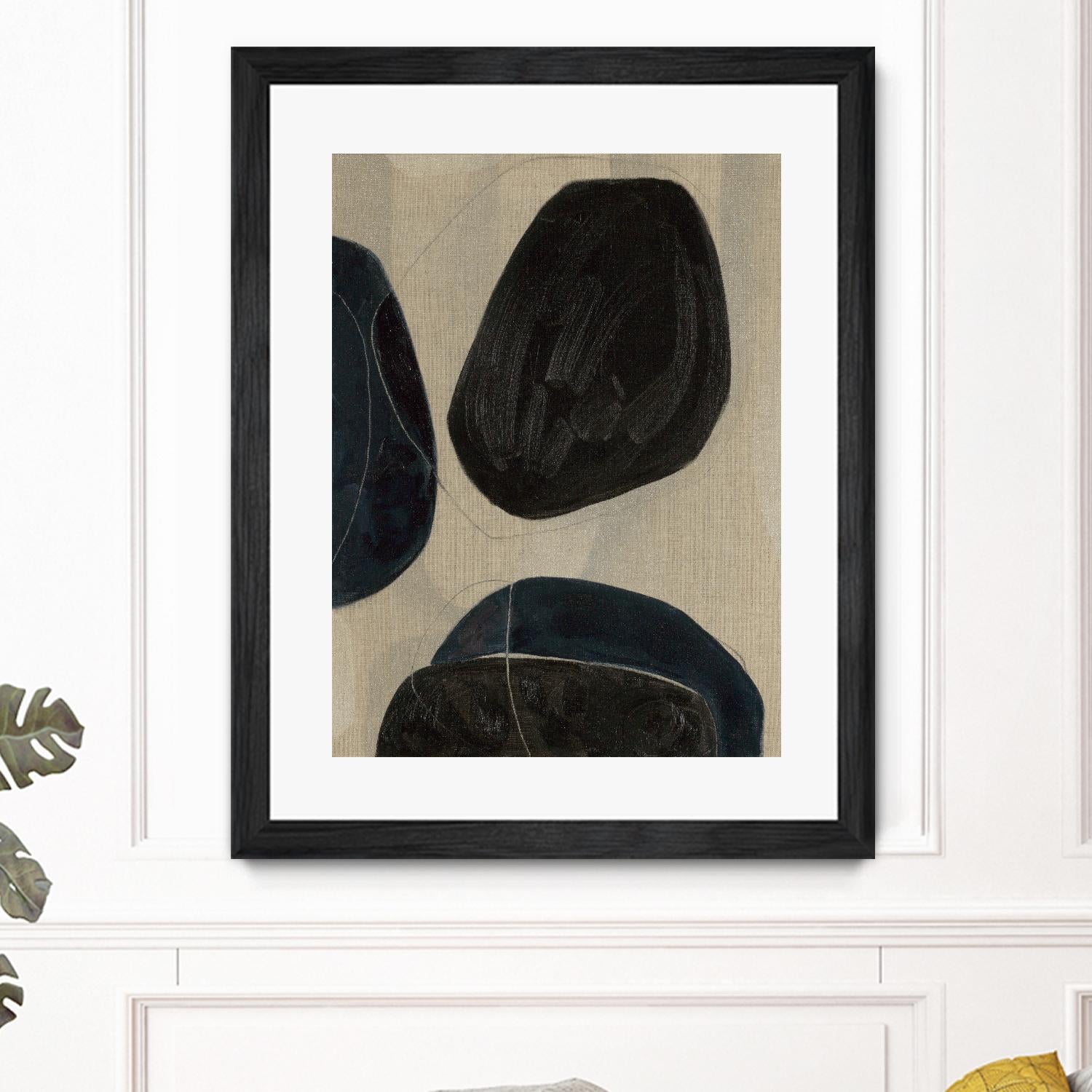 Gravity II by Kippi Leonard on GIANT ART - blacks organic shapes