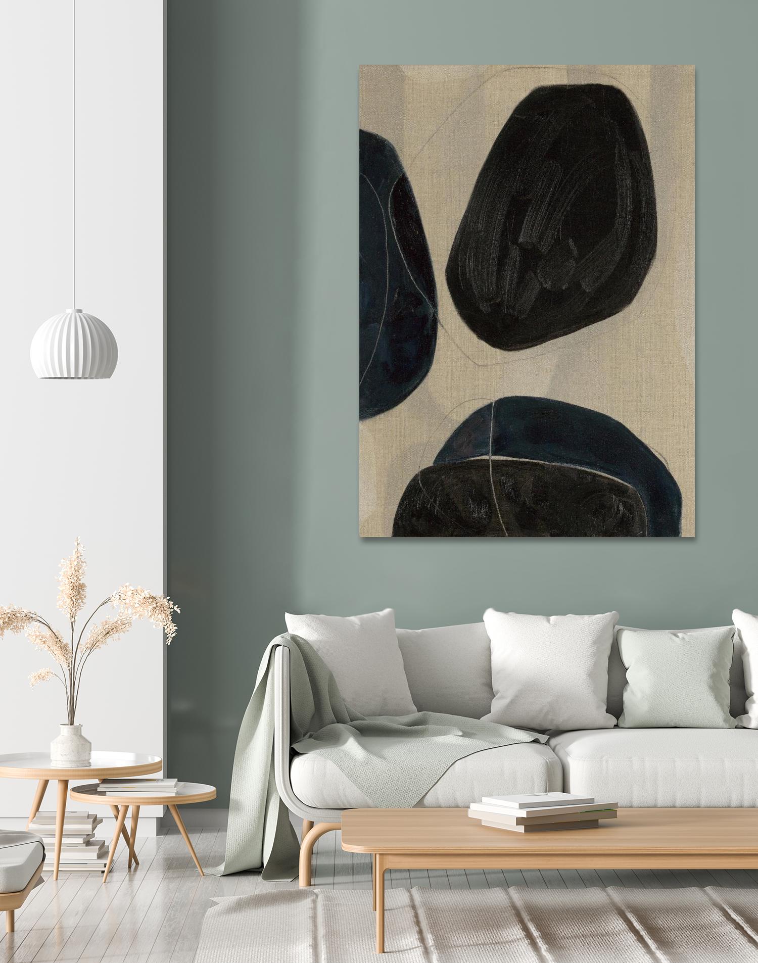 Gravity II by Kippi Leonard on GIANT ART - blacks organic shapes