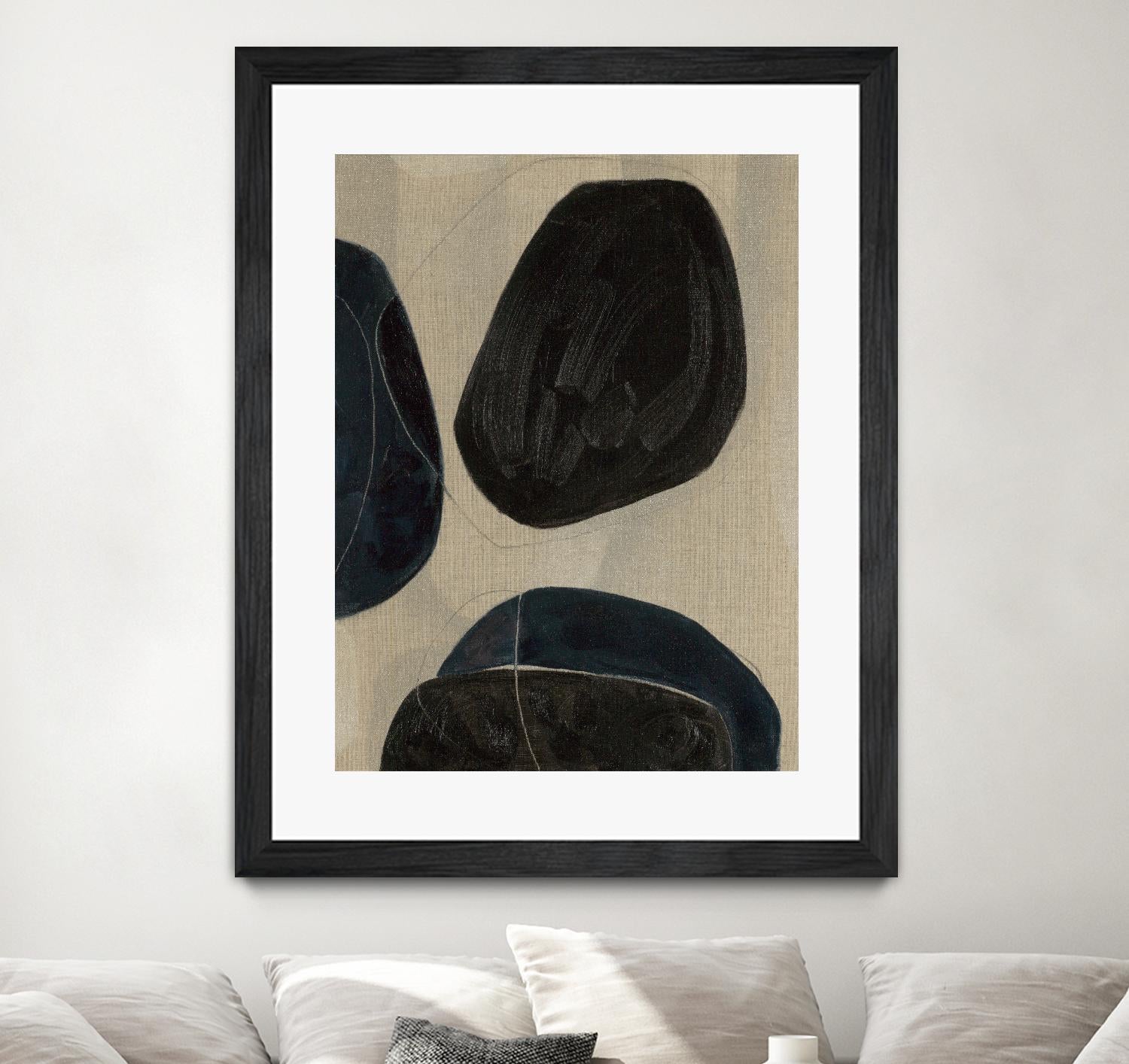 Gravity II by Kippi Leonard on GIANT ART - blacks organic shapes