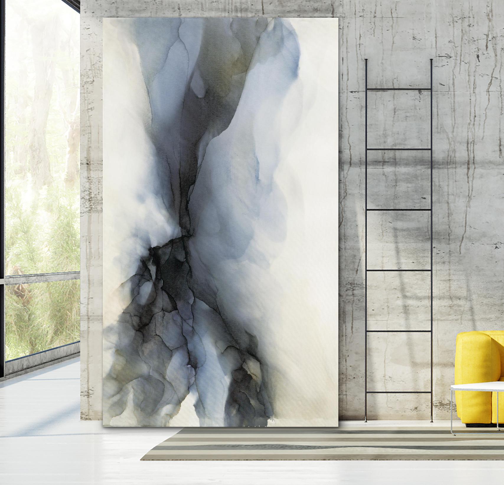 Reflection by Kippi Leonard on GIANT ART - blues fluid abstracts