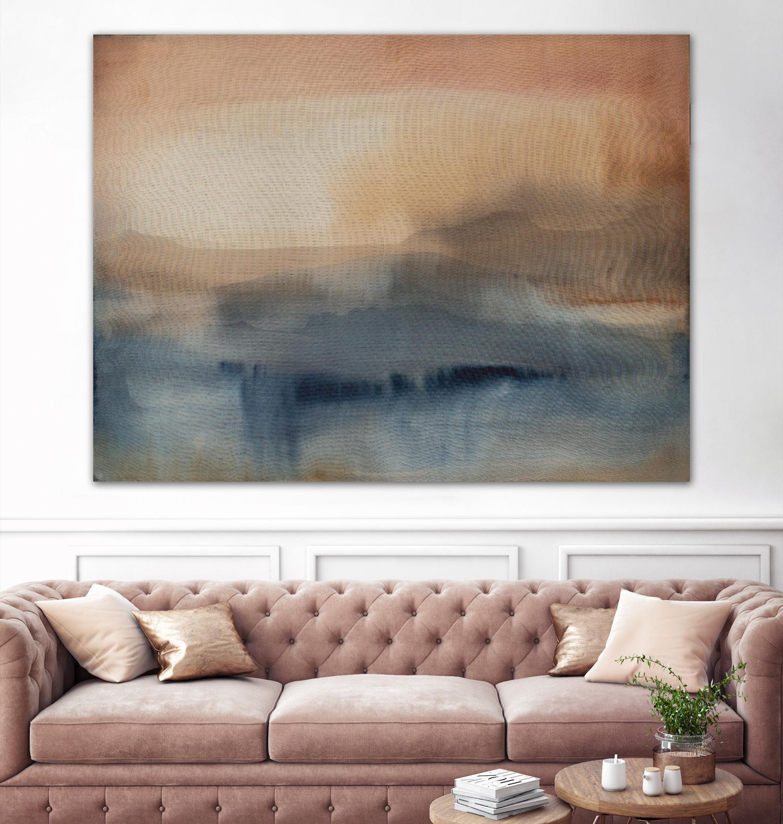 GOLDEN DESERTS by KIPPI LEONARD on GIANT ART - gold abstract abstract