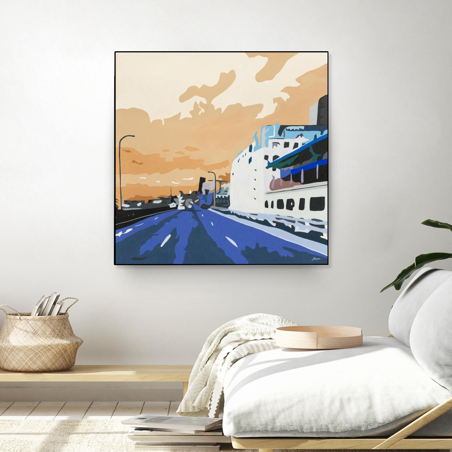 Viaduct Ghosts by Beth Ann Lawson on GIANT ART - blues cityscapes city