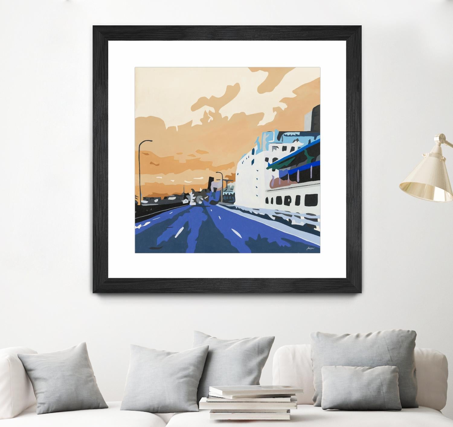 Viaduct Ghosts by Beth Ann Lawson on GIANT ART - blues cityscapes city