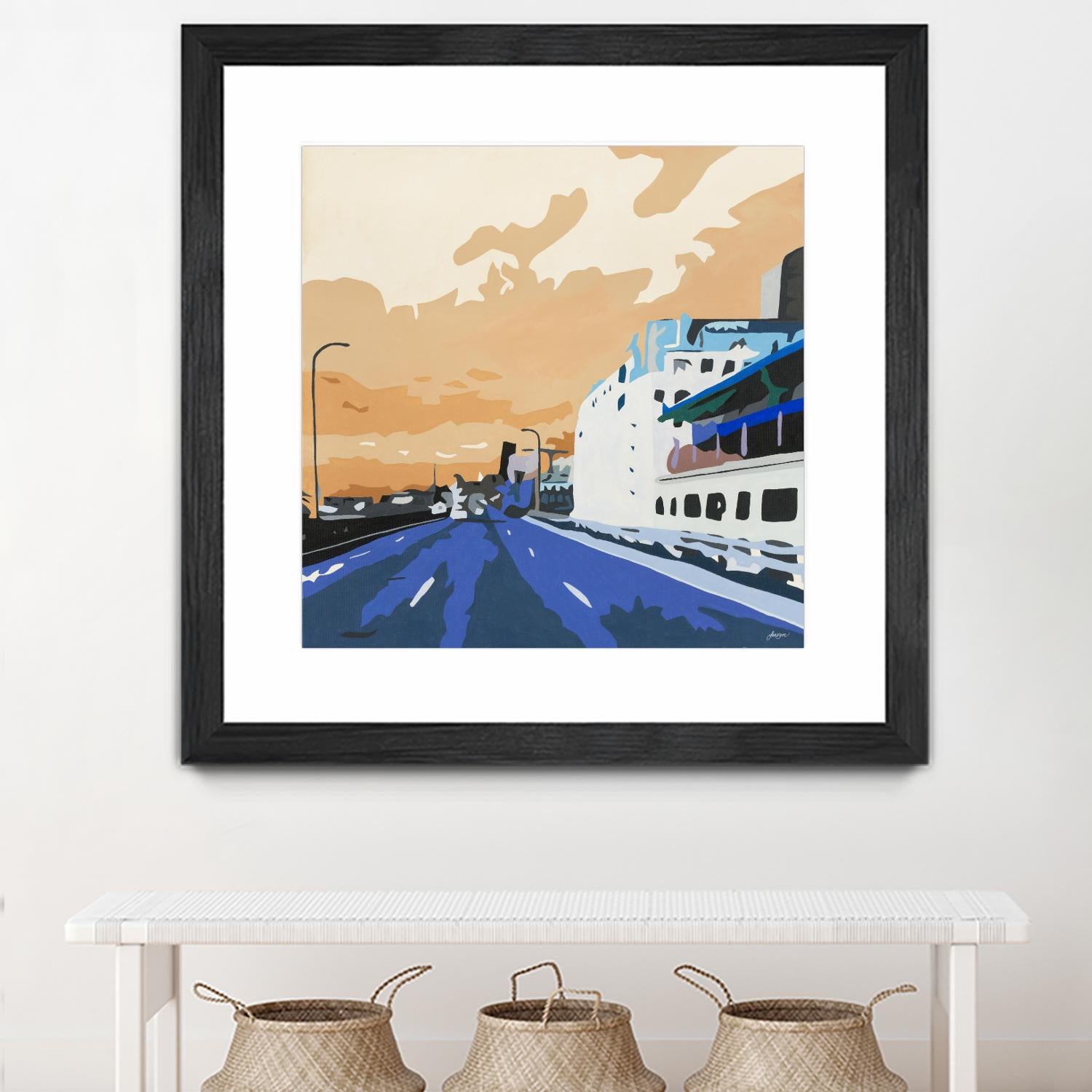 Viaduct Ghosts by Beth Ann Lawson on GIANT ART - blues cityscapes city