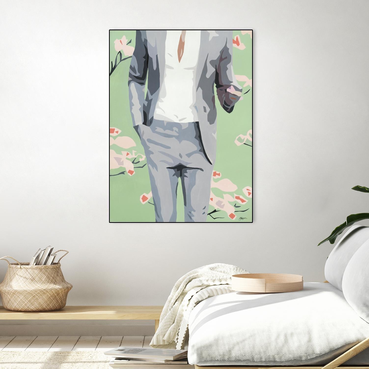 Mr. Why Not by Beth Ann Lawson on GIANT ART - grays figurative fashion