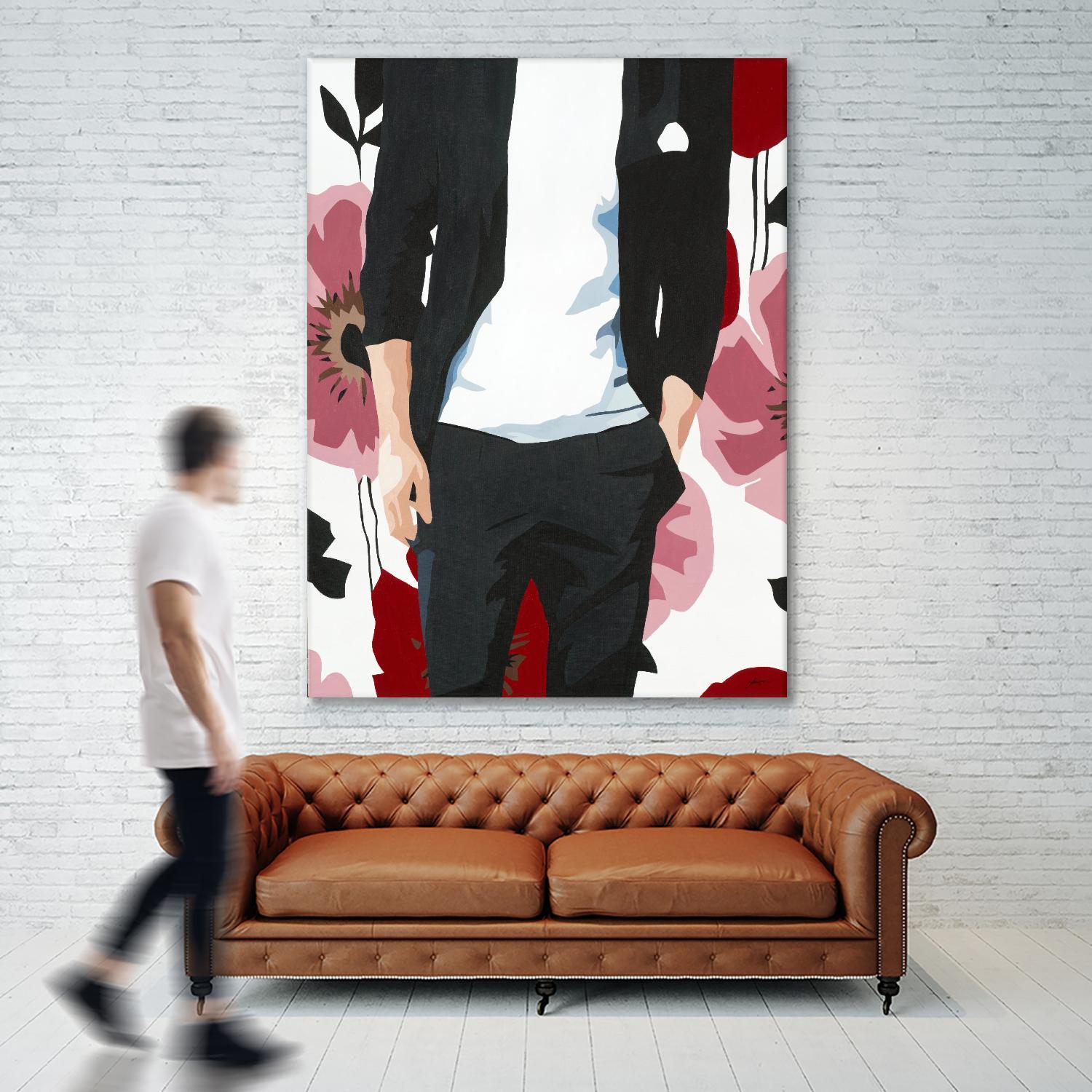 Mr. Right #2 by Beth Ann Lawson on GIANT ART - black figurative fashion