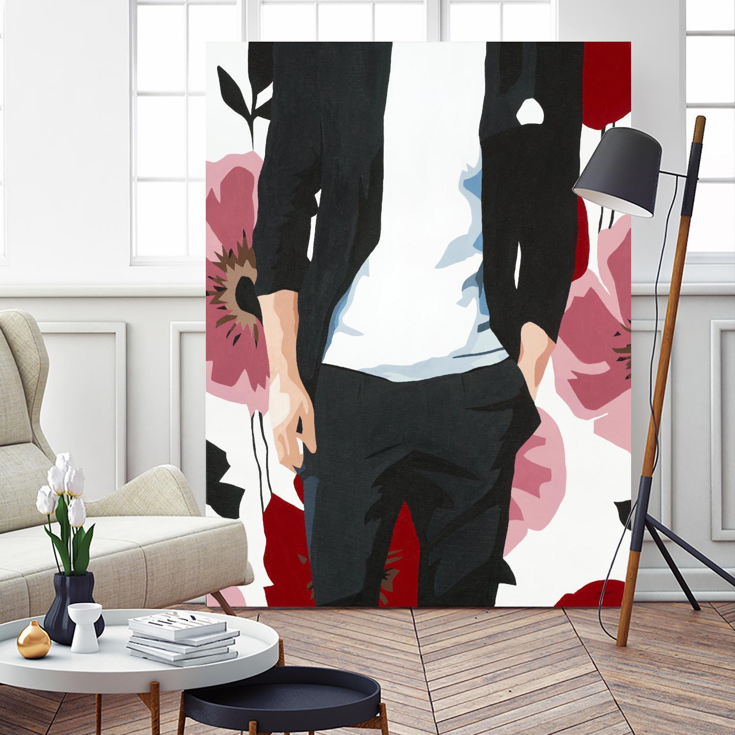 Mr. Right #2 by Beth Ann Lawson on GIANT ART - black figurative fashion