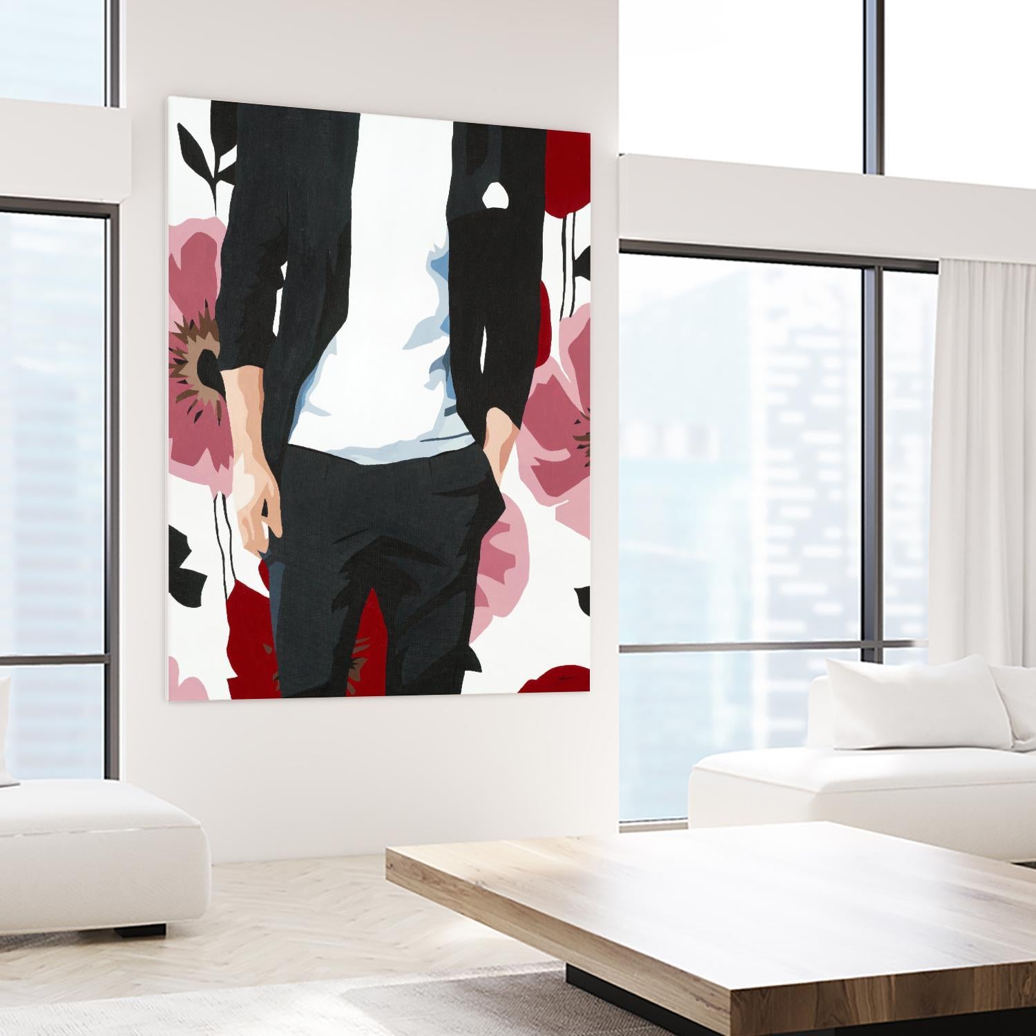 Mr. Right #2 by Beth Ann Lawson on GIANT ART - black figurative fashion