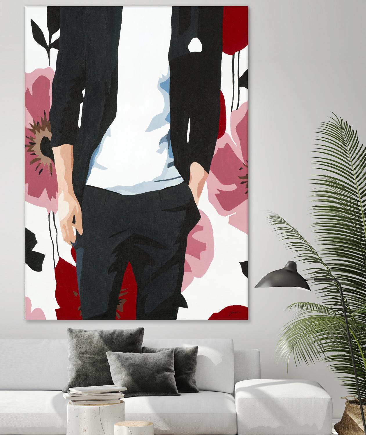 Mr. Right #2 by Beth Ann Lawson on GIANT ART - black figurative fashion