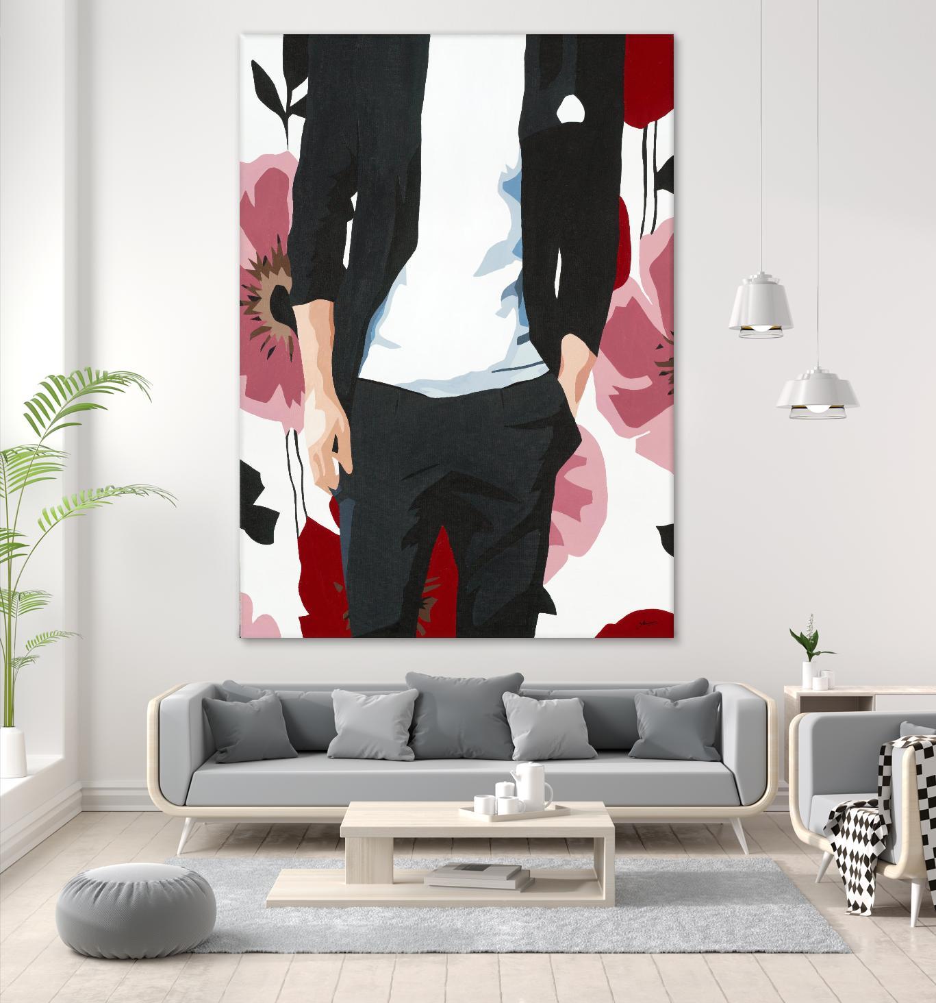 Mr. Right #2 by Beth Ann Lawson on GIANT ART - black figurative fashion