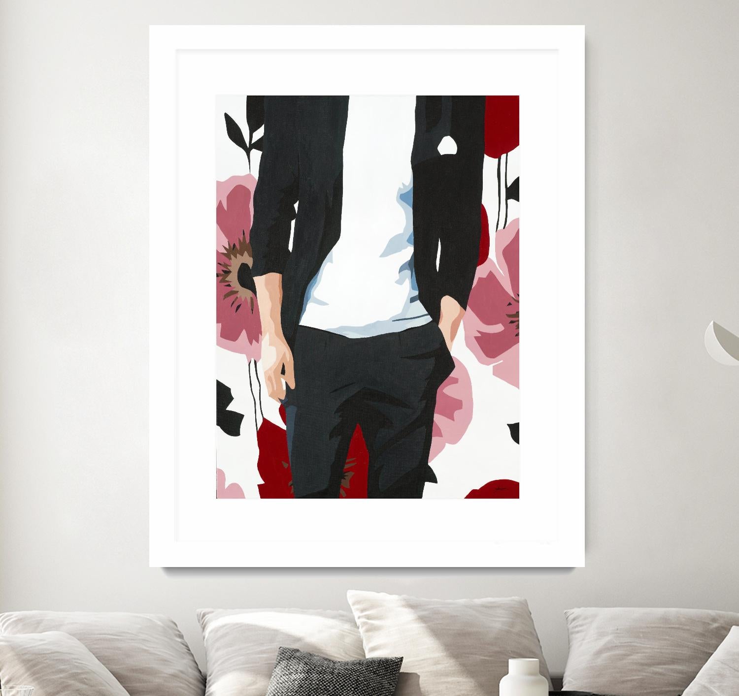 Mr. Right #2 by Beth Ann Lawson on GIANT ART - black figurative fashion