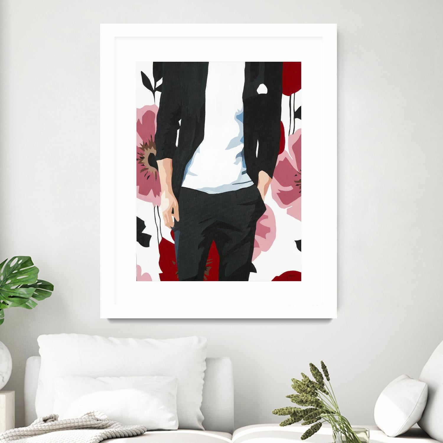 Mr. Right #2 by Beth Ann Lawson on GIANT ART - black figurative fashion