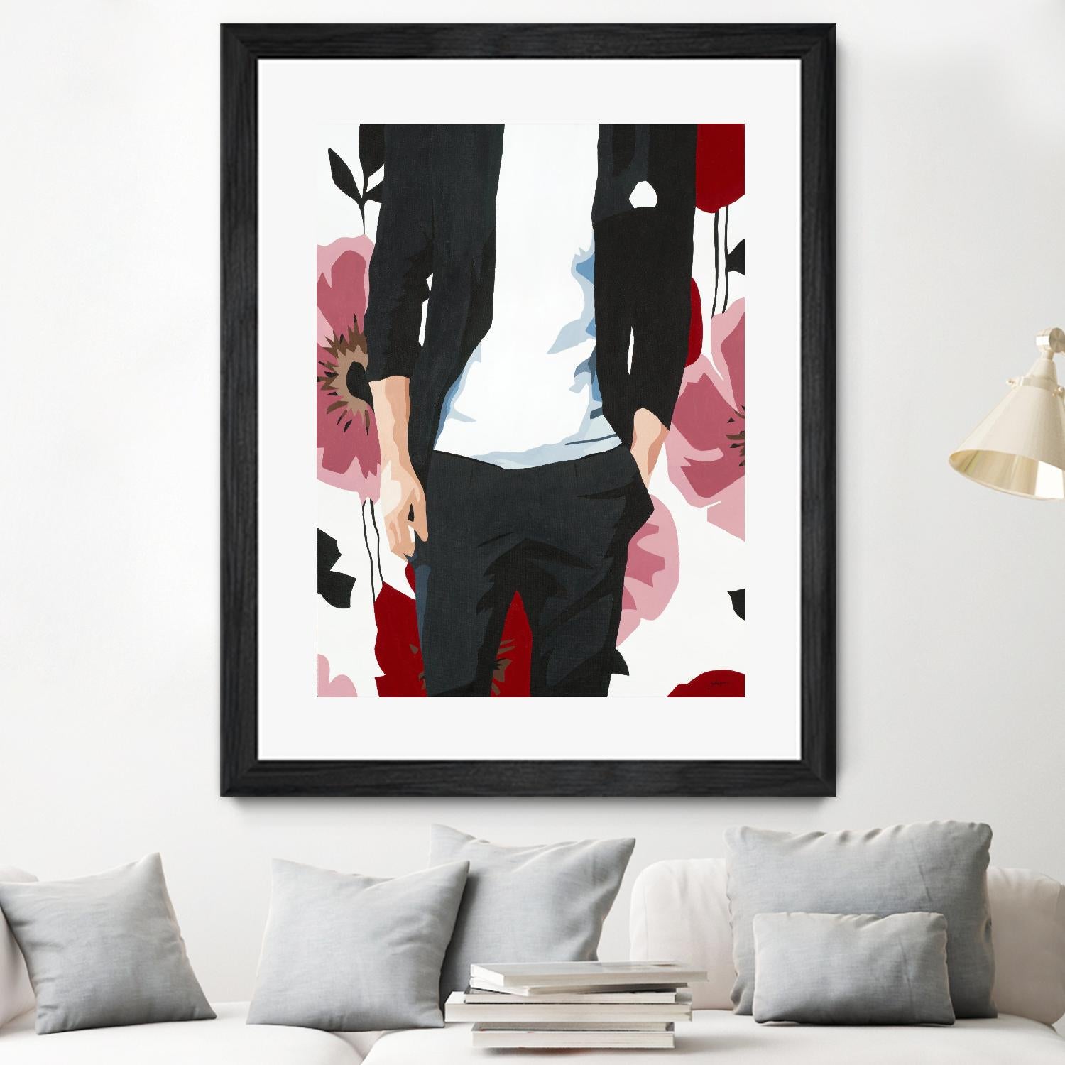 Mr. Right #2 by Beth Ann Lawson on GIANT ART - black figurative fashion