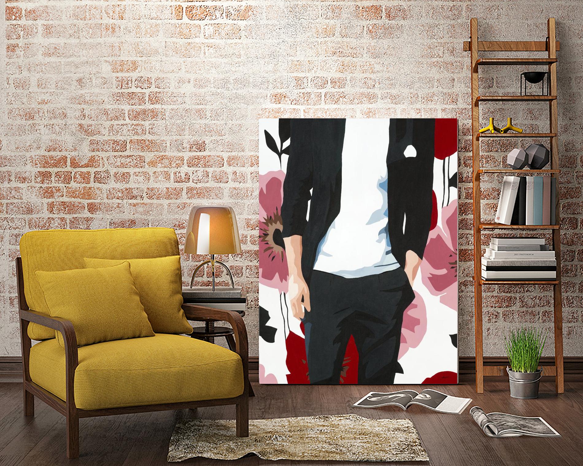 Mr. Right #2 by Beth Ann Lawson on GIANT ART - black figurative fashion