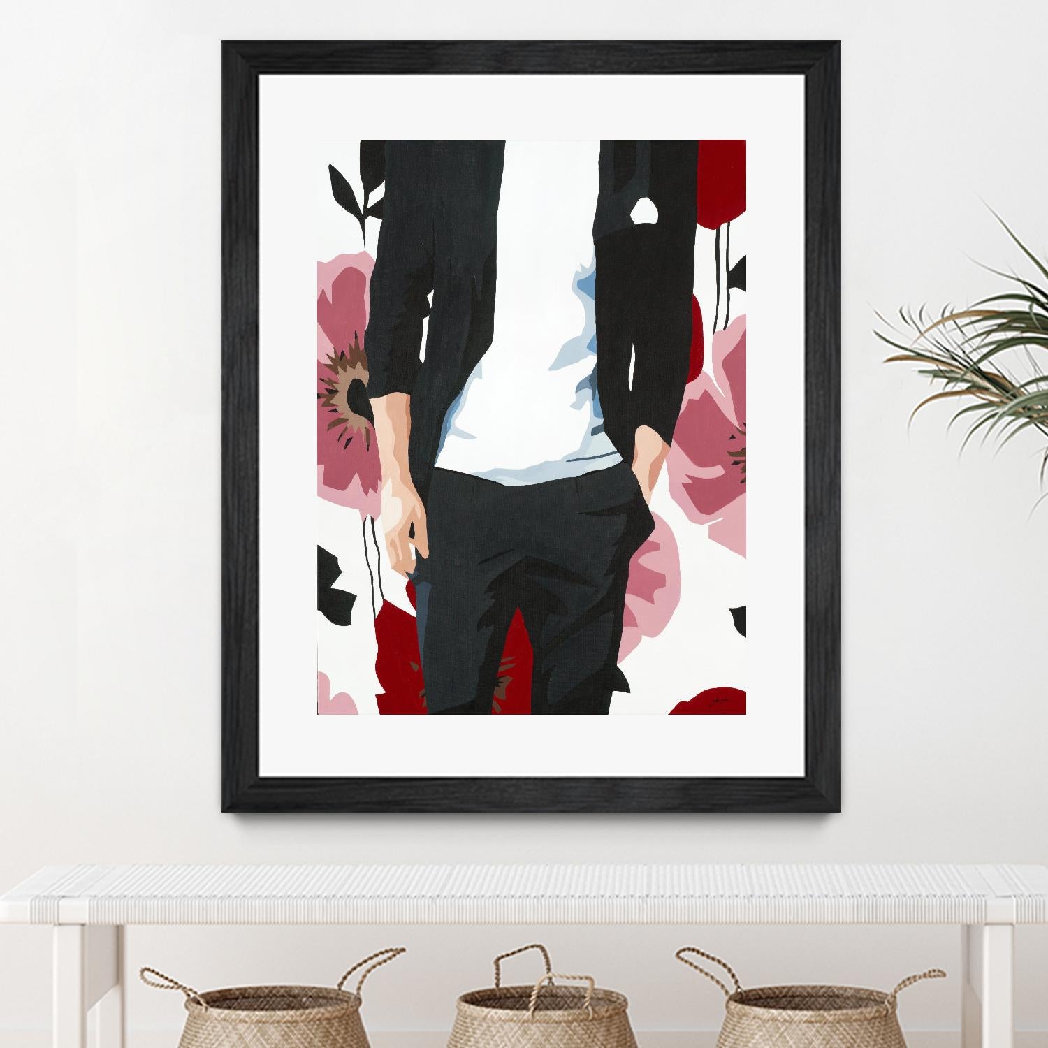 Mr. Right #2 by Beth Ann Lawson on GIANT ART - black figurative fashion