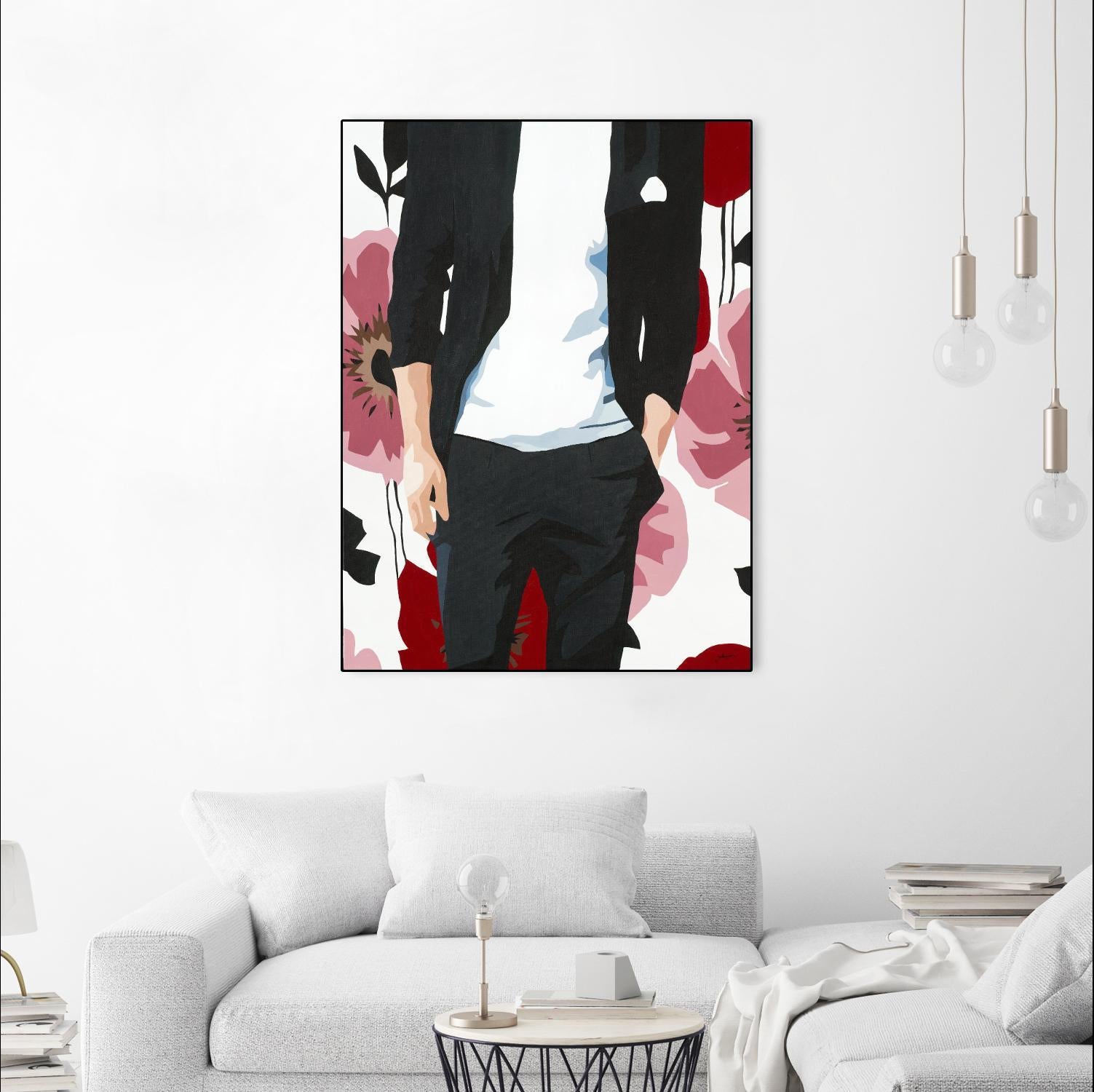 Mr. Right #2 by Beth Ann Lawson on GIANT ART - black figurative fashion