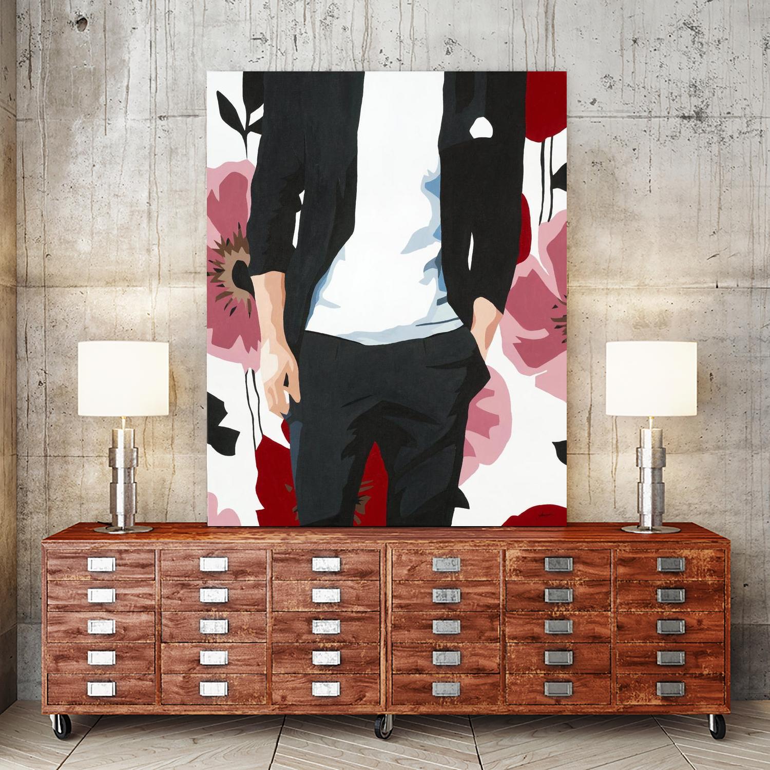 Mr. Right #2 by Beth Ann Lawson on GIANT ART - black figurative fashion