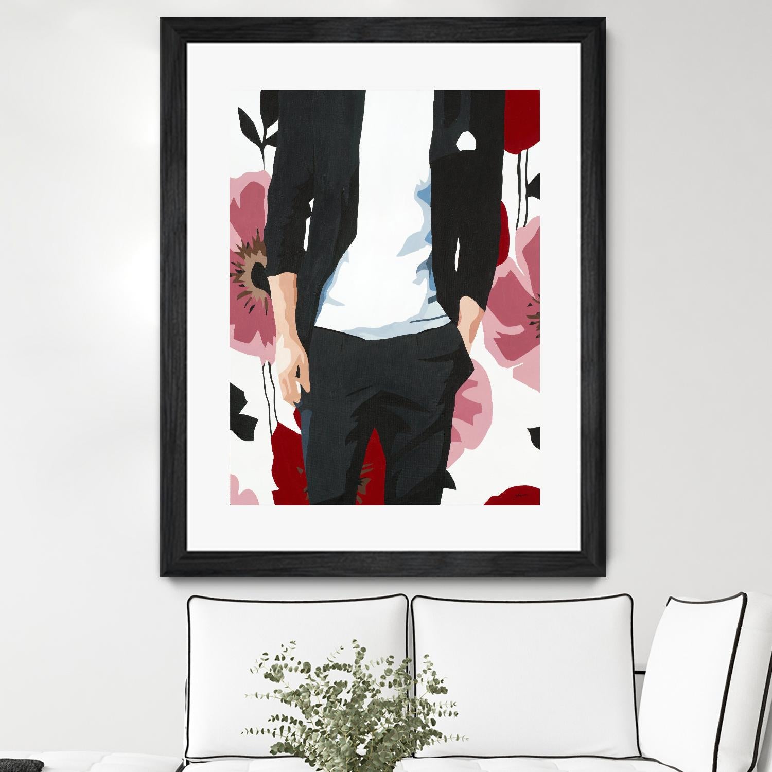 Mr. Right #2 by Beth Ann Lawson on GIANT ART - black figurative fashion