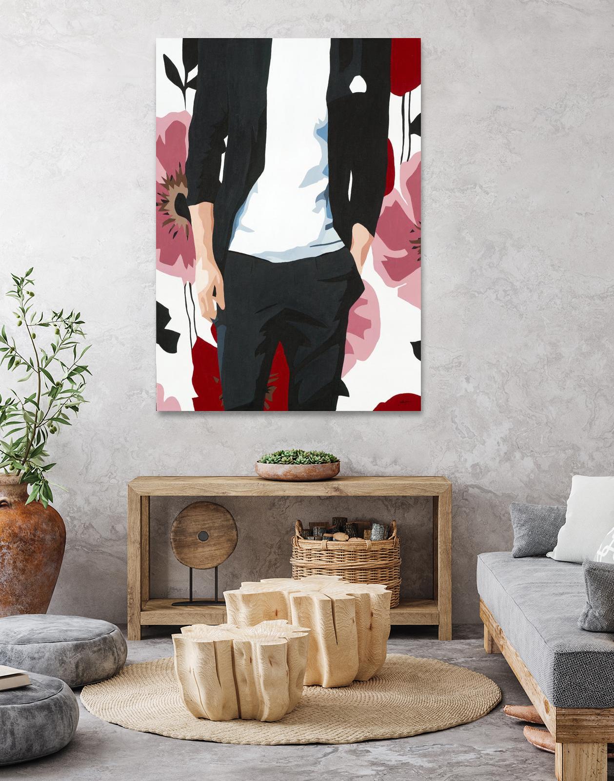 Mr. Right #2 by Beth Ann Lawson on GIANT ART - black figurative fashion