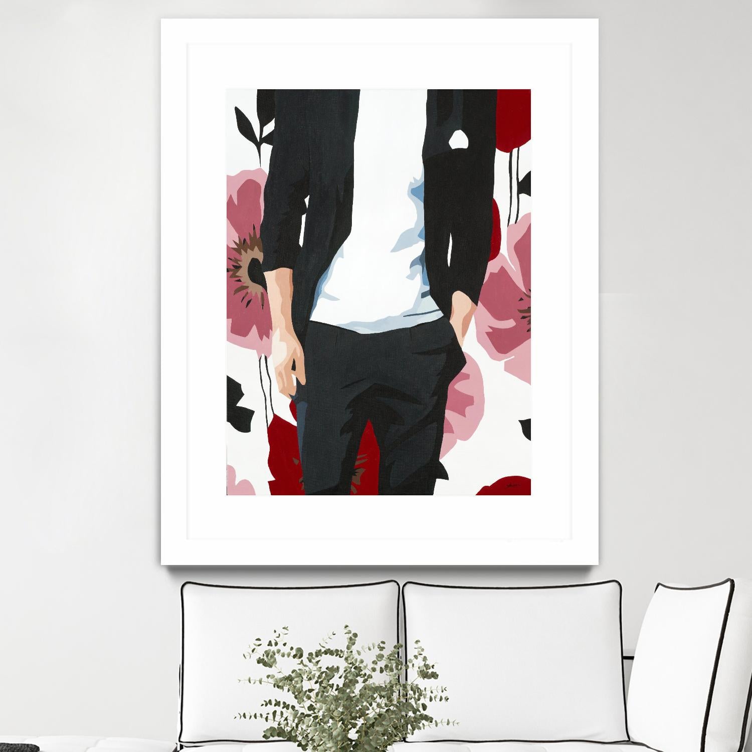 Mr. Right #2 by Beth Ann Lawson on GIANT ART - black figurative fashion