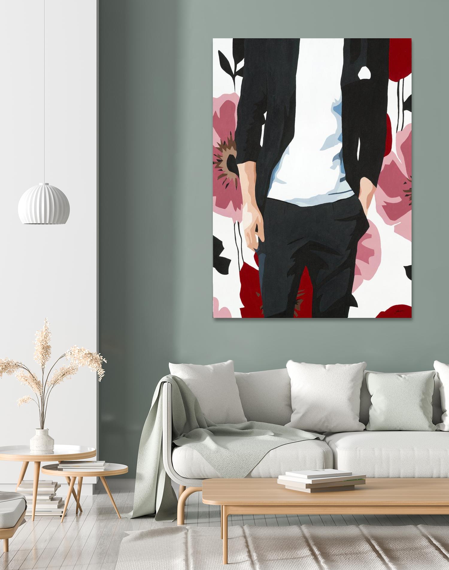 Mr. Right #2 by Beth Ann Lawson on GIANT ART - black figurative fashion