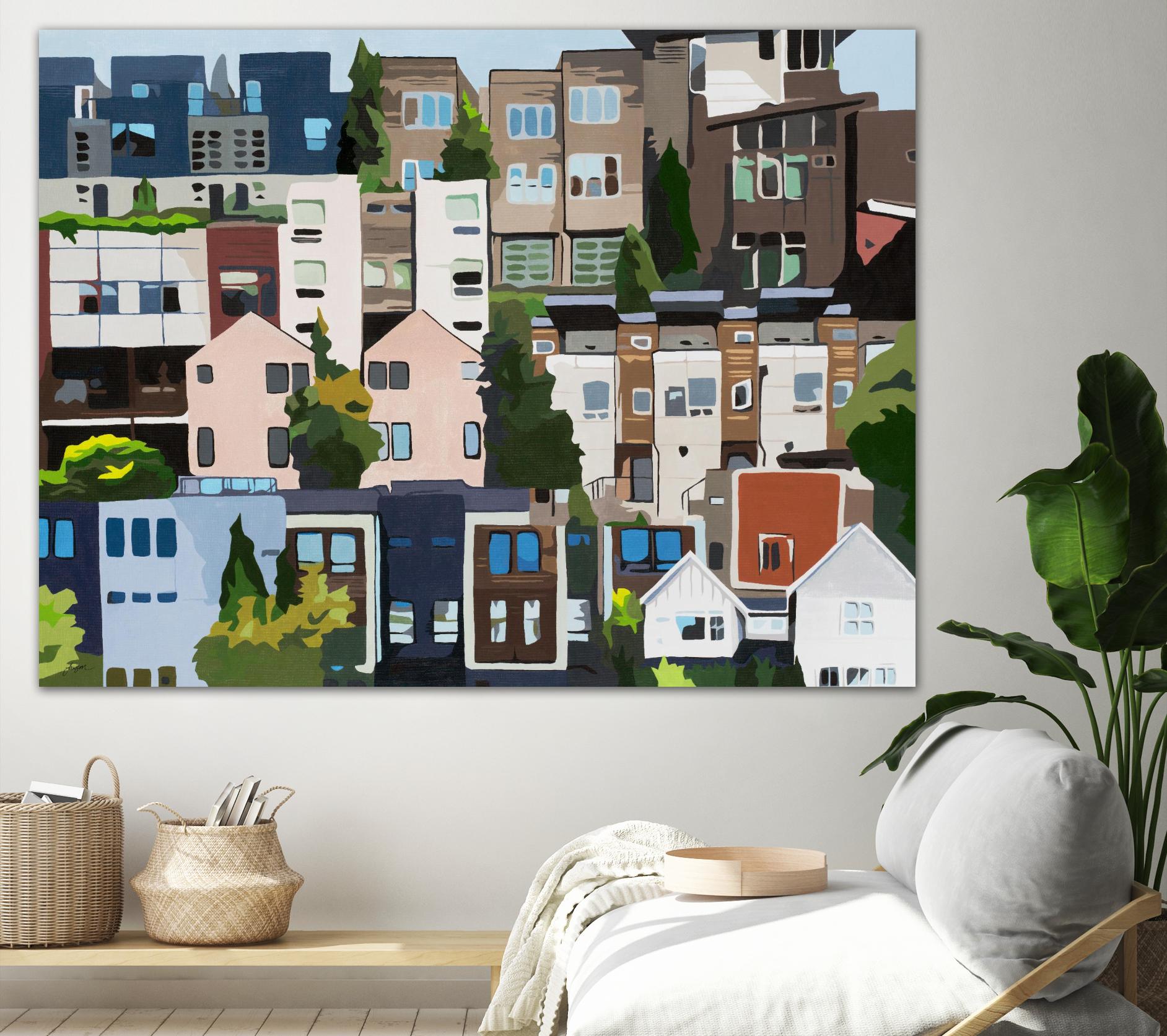 SoundHouse by Beth Ann Lawson on GIANT ART - grays cityscapes neighborhood