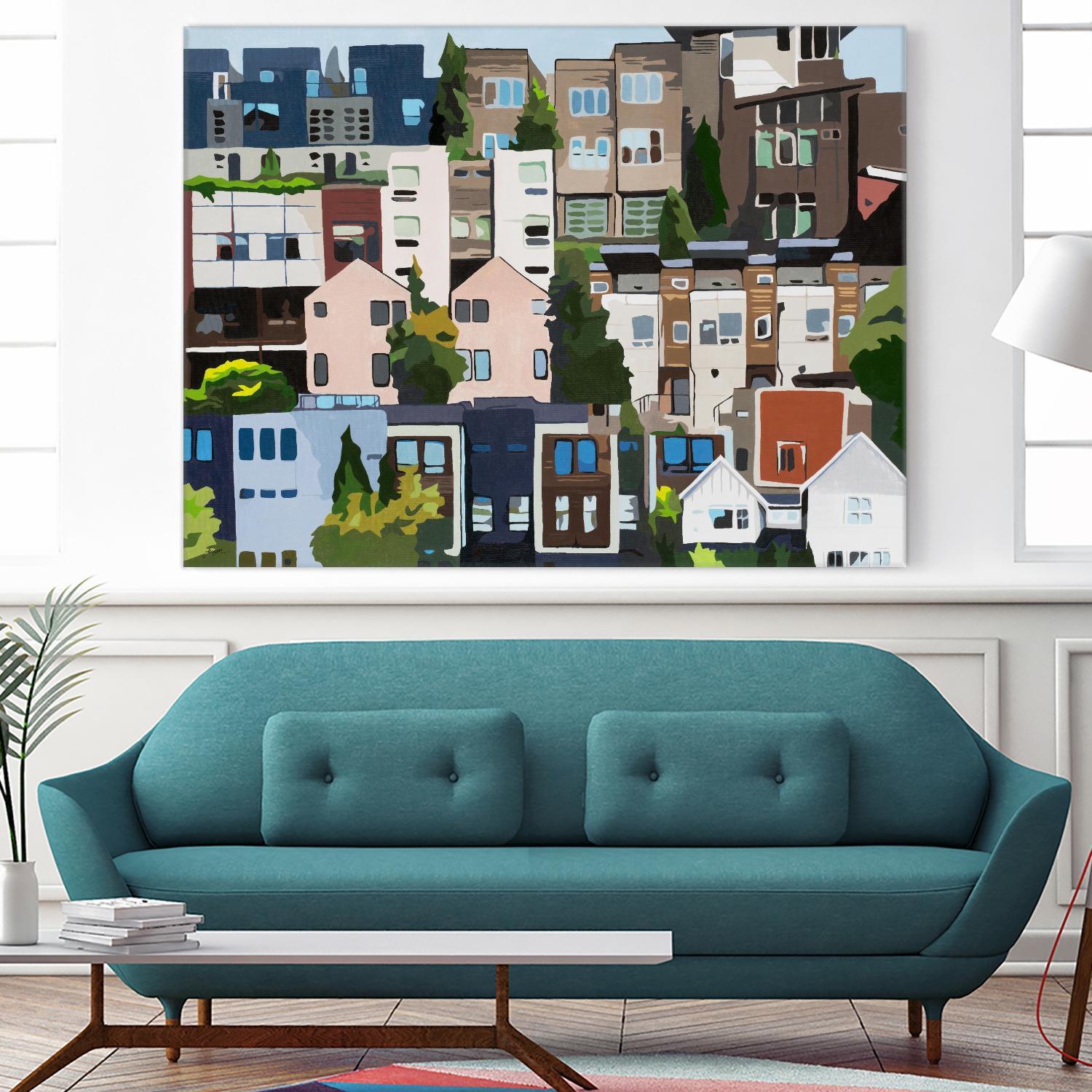 SoundHouse by Beth Ann Lawson on GIANT ART - grays cityscapes neighborhood