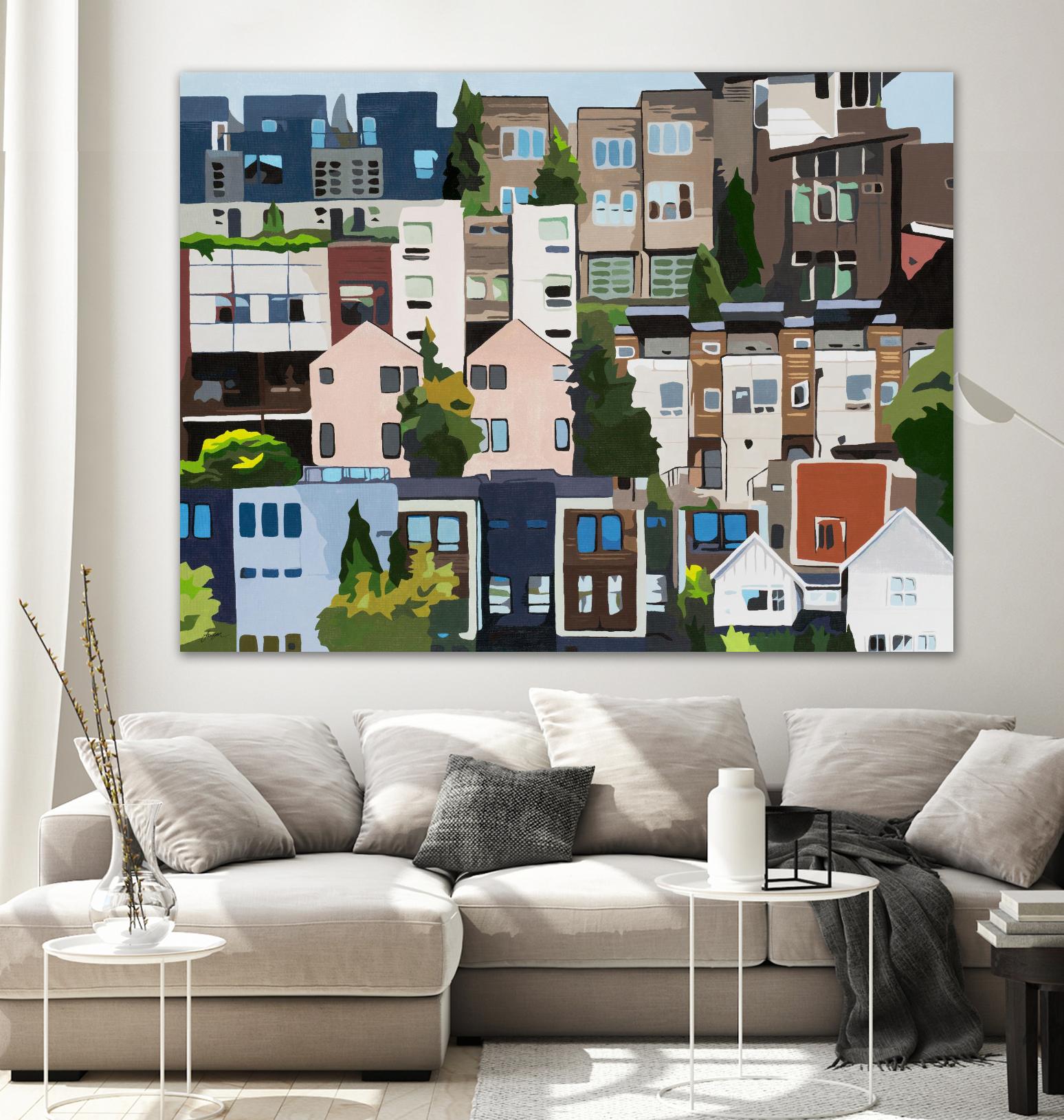 SoundHouse by Beth Ann Lawson on GIANT ART - grays cityscapes neighborhood