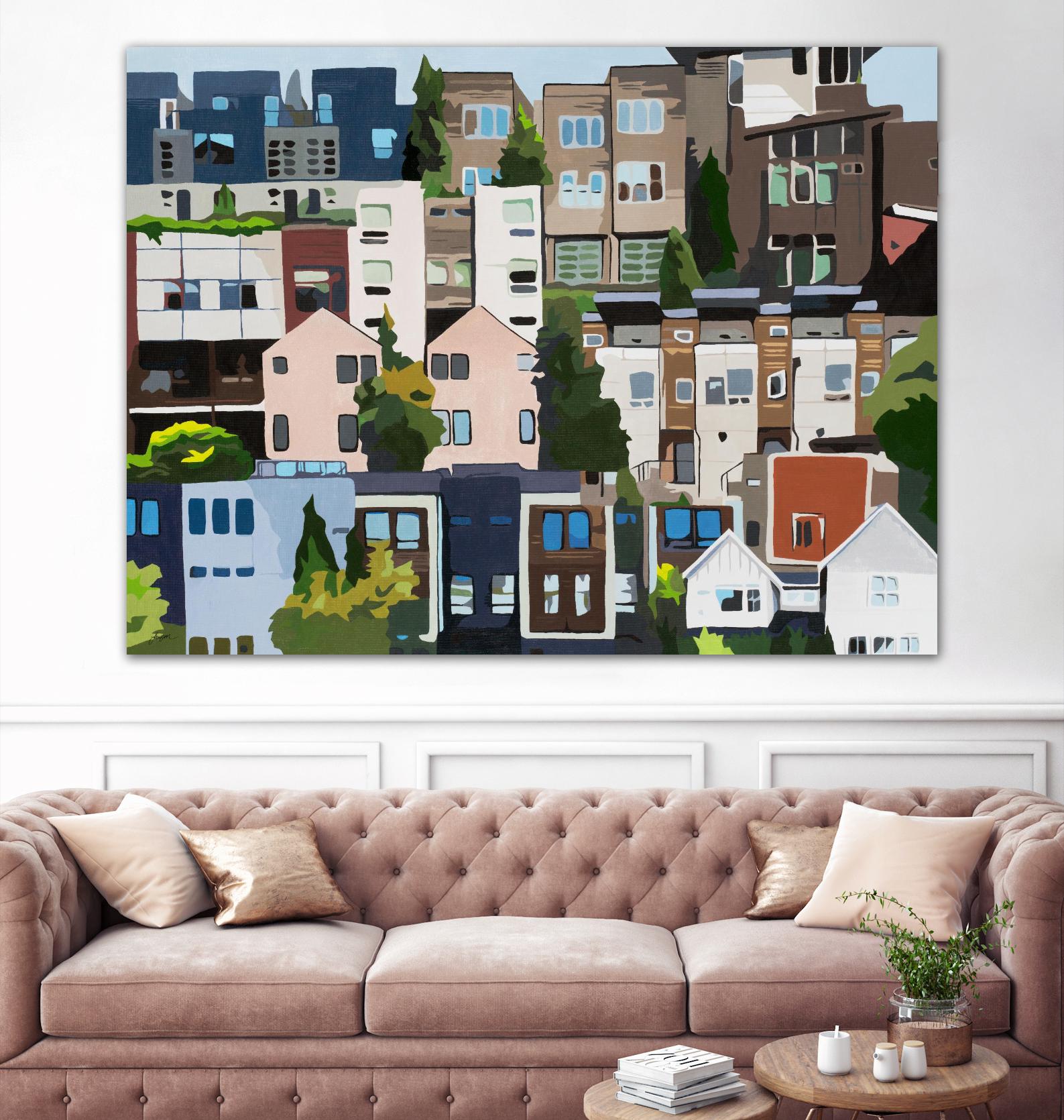 SoundHouse by Beth Ann Lawson on GIANT ART - grays cityscapes neighborhood