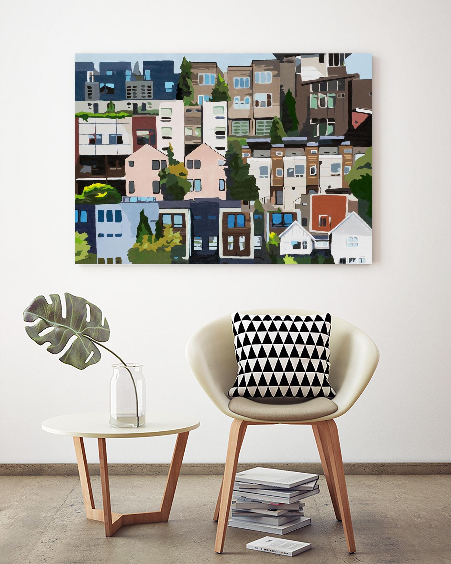 SoundHouse by Beth Ann Lawson on GIANT ART - grays cityscapes neighborhood