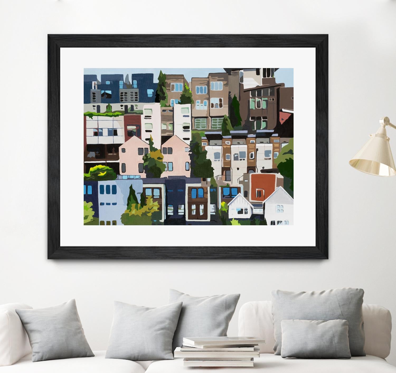 SoundHouse by Beth Ann Lawson on GIANT ART - grays cityscapes neighborhood