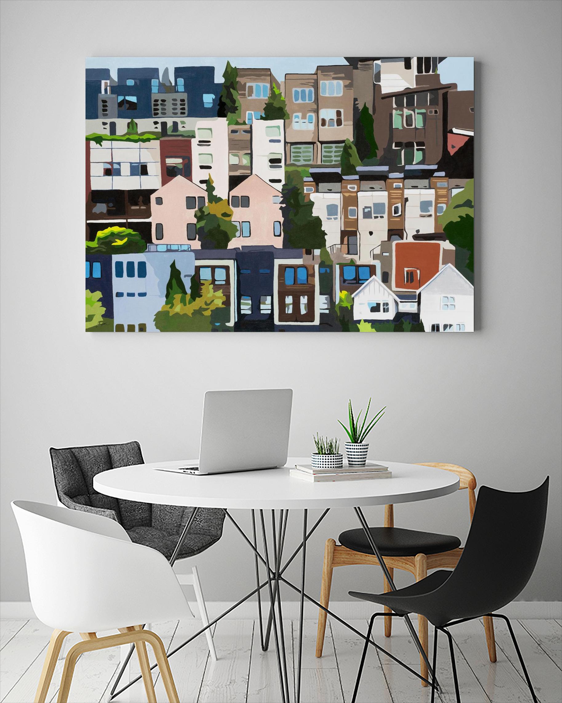 SoundHouse by Beth Ann Lawson on GIANT ART - grays cityscapes neighborhood