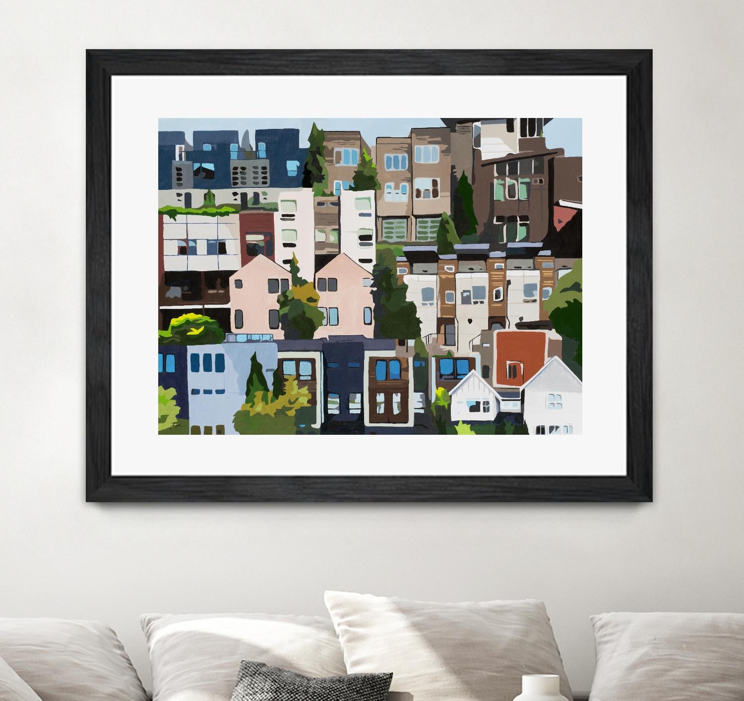 SoundHouse by Beth Ann Lawson on GIANT ART - grays cityscapes neighborhood