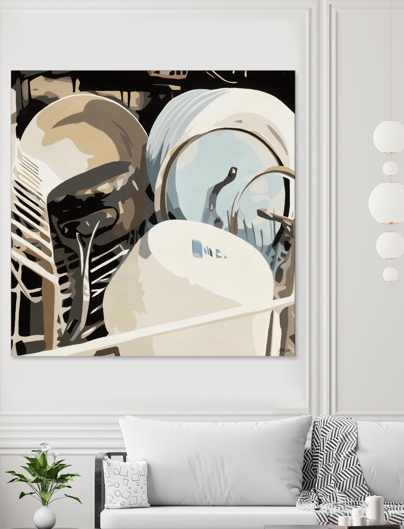 Kitchen BFF by Beth Ann Lawson on GIANT ART - whites & creams food & drink kitchen