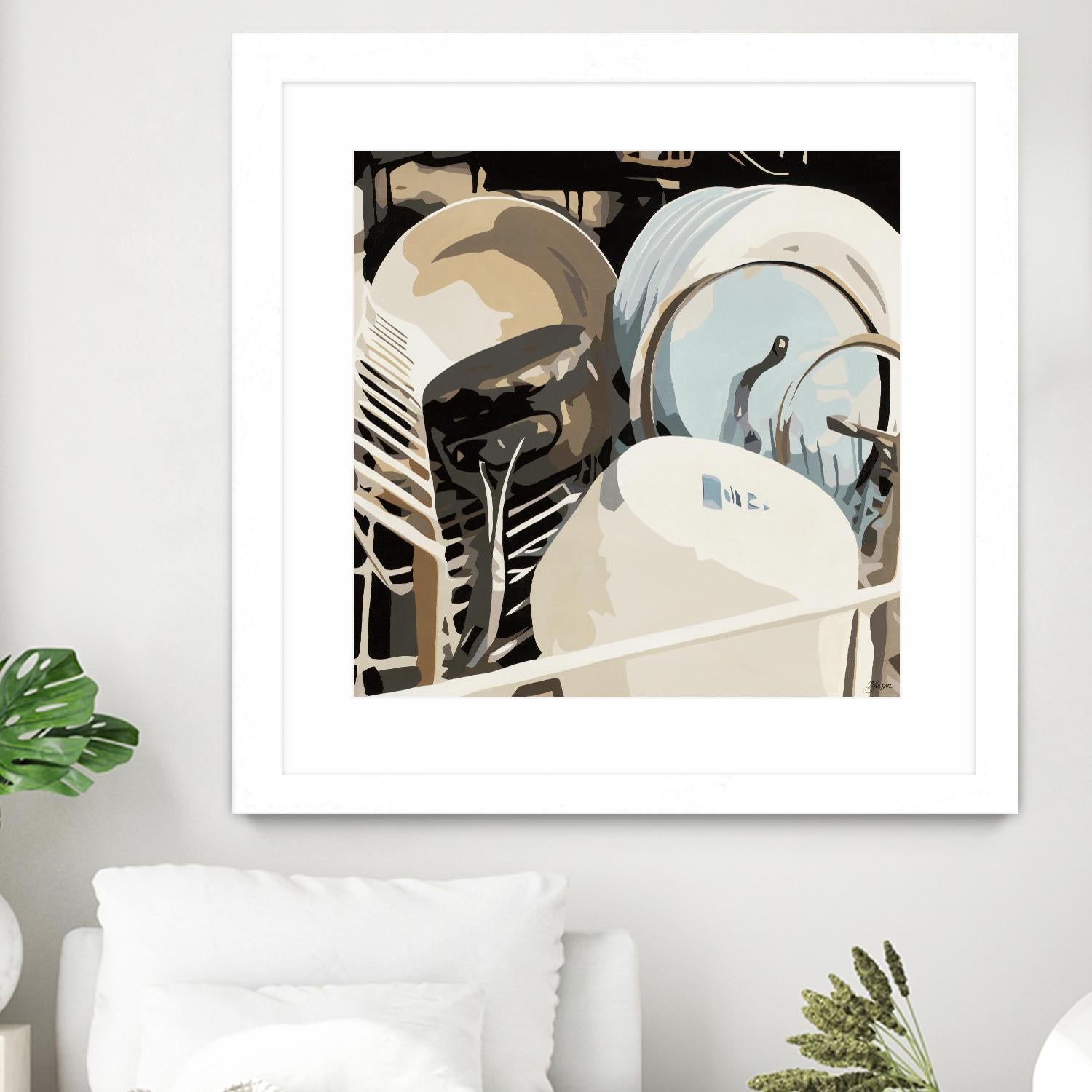 Kitchen BFF by Beth Ann Lawson on GIANT ART - whites & creams food & drink kitchen