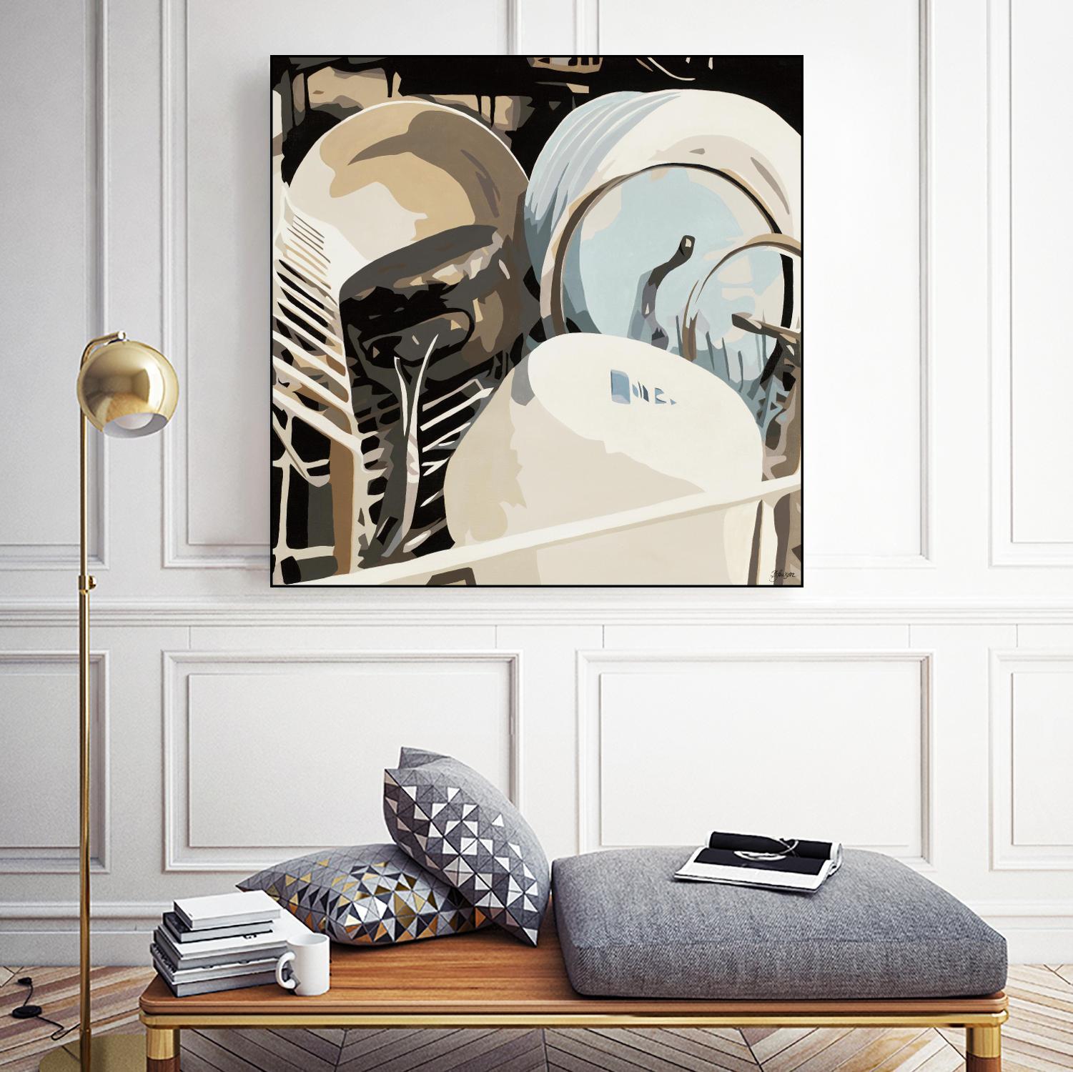 Kitchen BFF by Beth Ann Lawson on GIANT ART - whites & creams food & drink kitchen